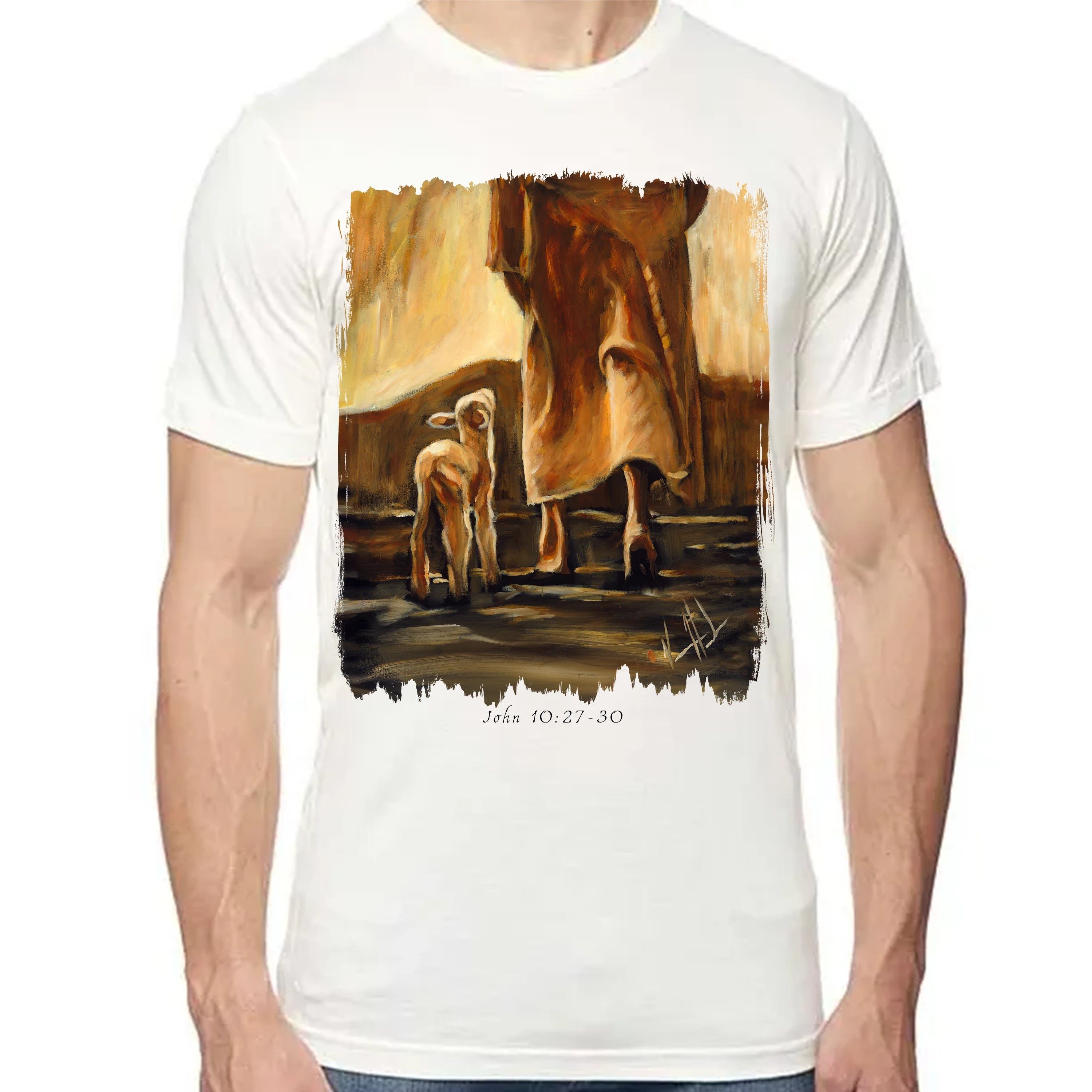 My Sheep Listen to My Voice - Fall Edition - Unisex T (Premium Organic Fabric) Vanessa Horabuena Bamboo Natural Small