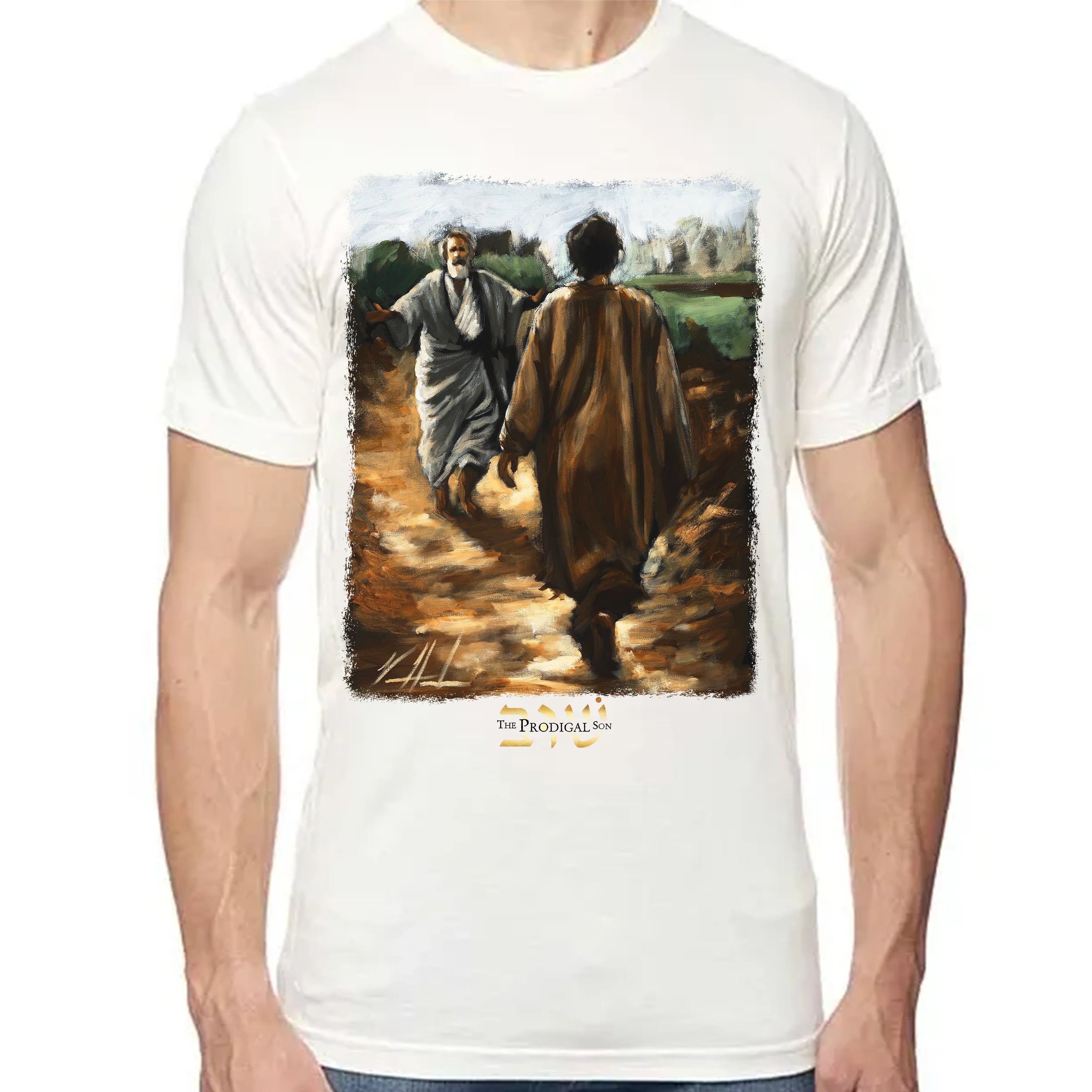 The Prodigal Son - Unisex T (Premium Organic Fabric) Vanessa Horabuena Bamboo Natural Small