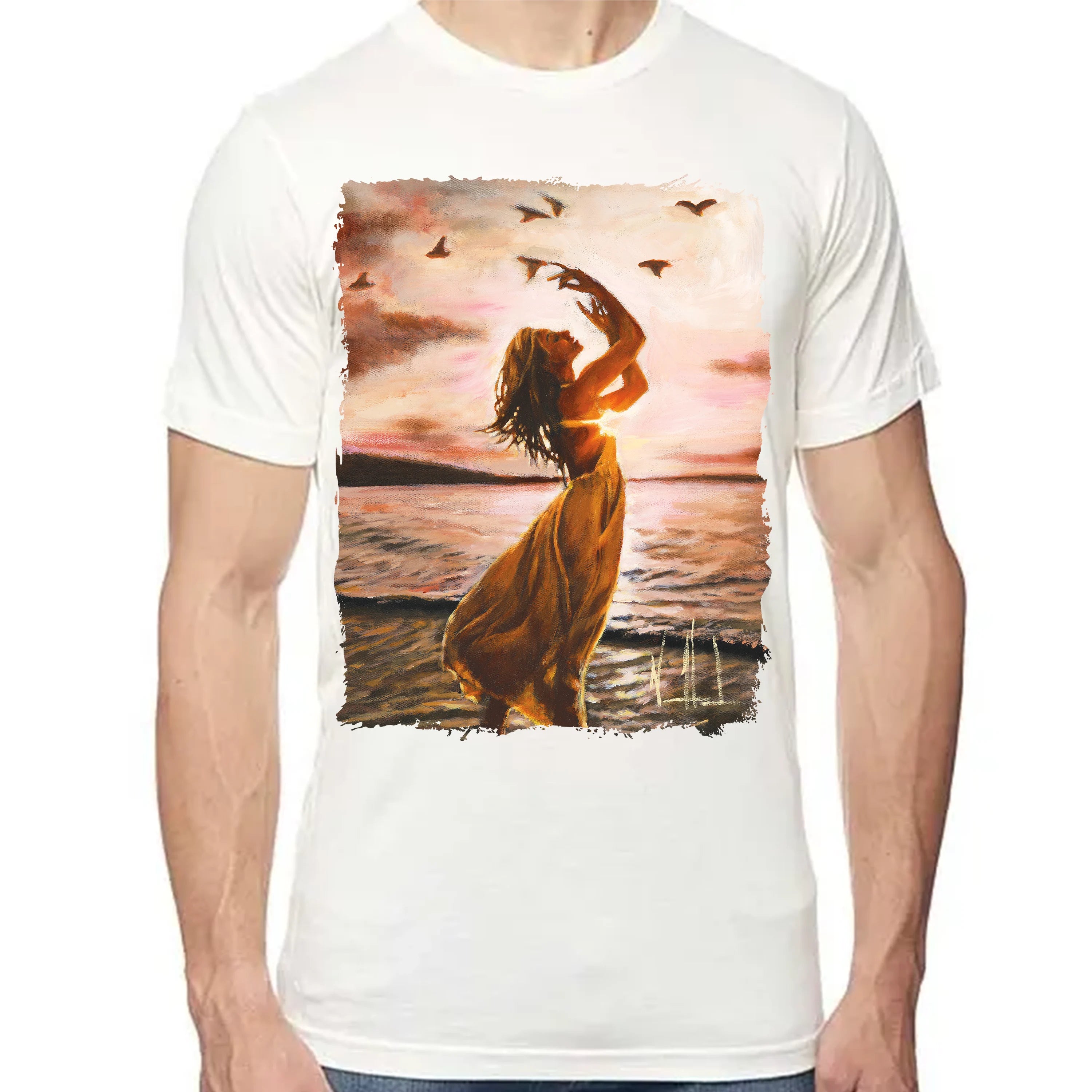 Sustained By Your Love - Unisex T (Premium Organic Fabric) Vanessa Horabuena Bamboo Natural Small