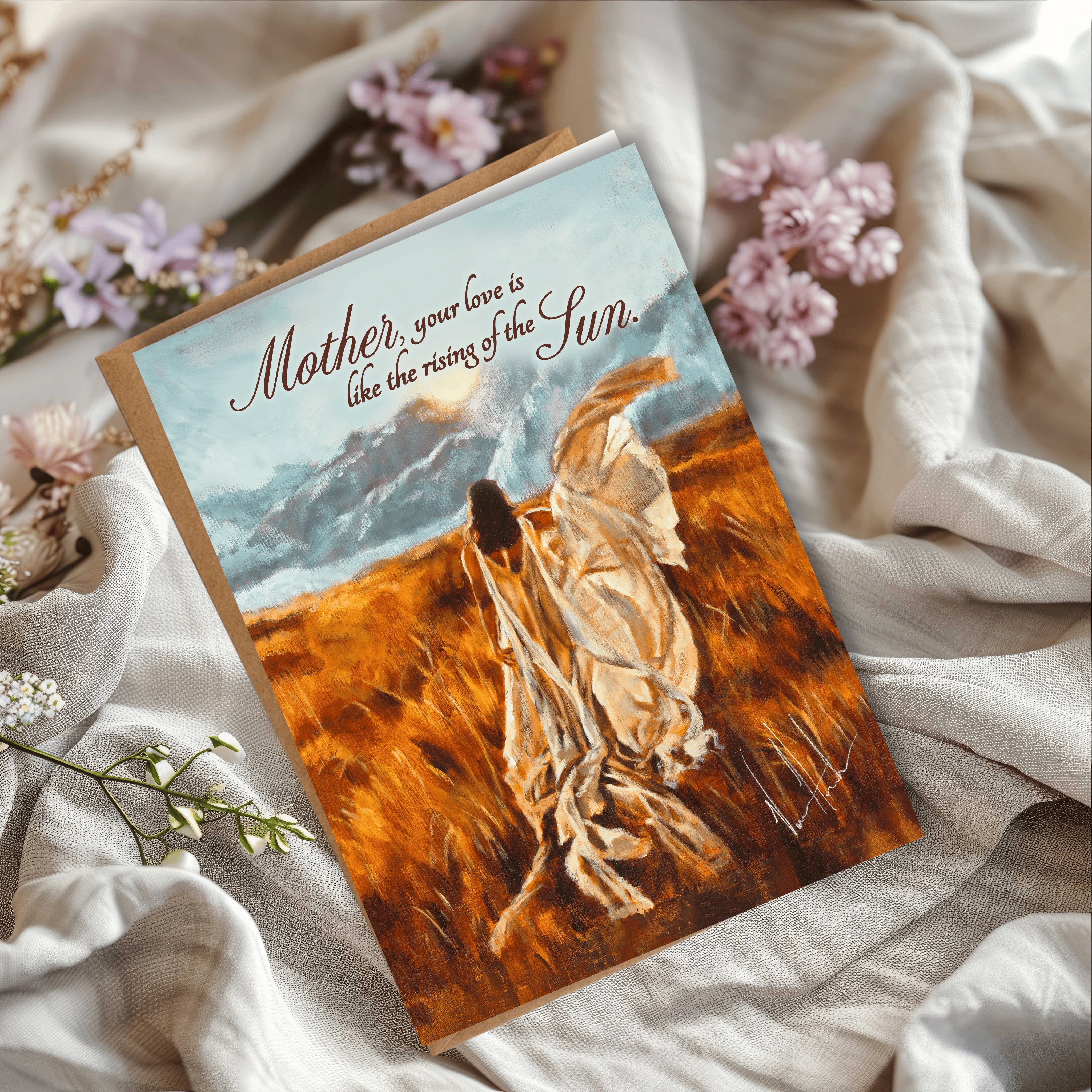 'In the Dawn of Your Presence' Mother's Day Greeting Card 2026 Vanessa Horabuena
