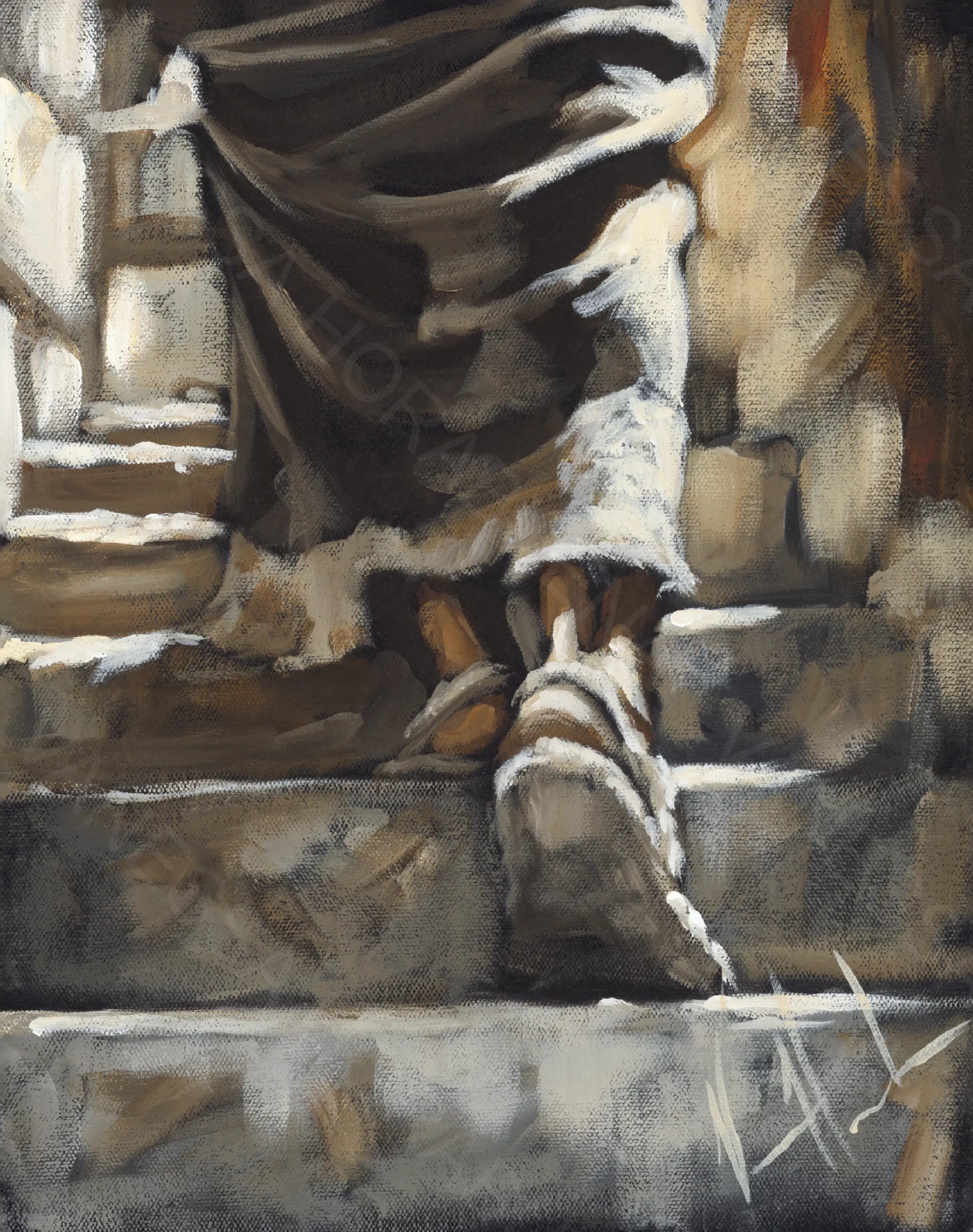 C#. 26 - Walking in Victory - 30"x40" Canvas Print Vanessa Horabuena