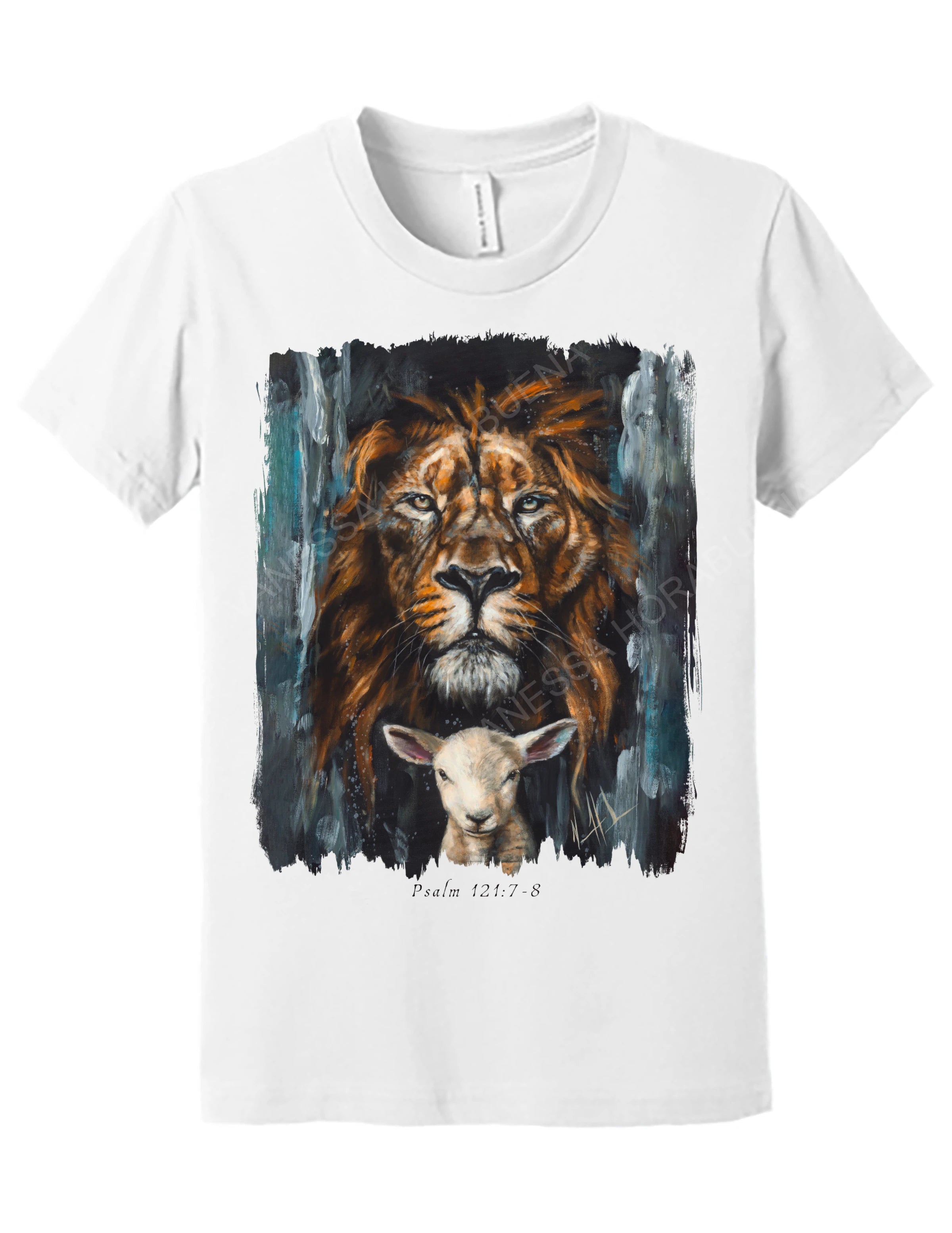 The Lion and Lamb Passover - Kids T (Organic Cotton) Organic Cotton Vanessa Horabuena Kids White Small