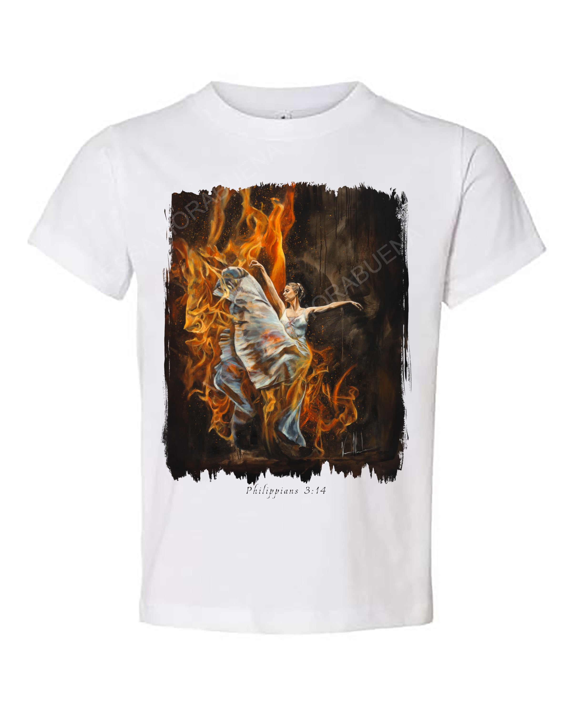 A Burning Flame Within - Kids T (Organic Cotton) Organic Cotton Vanessa Horabuena Kids White 2T