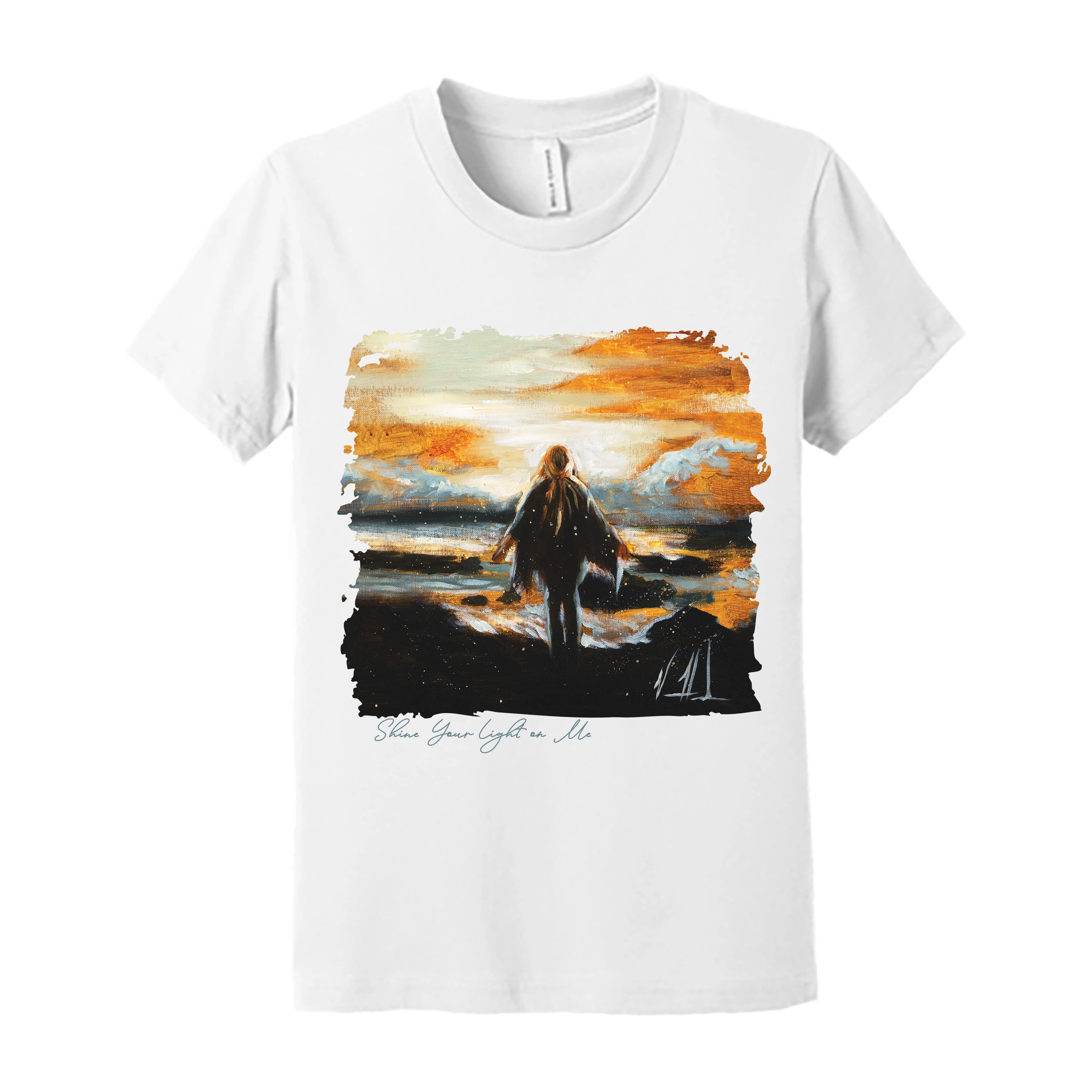 Kids T - Shine Your Light on Me - (Organic Cotton) Organic Cotton Vanessa Horabuena Youth White Small