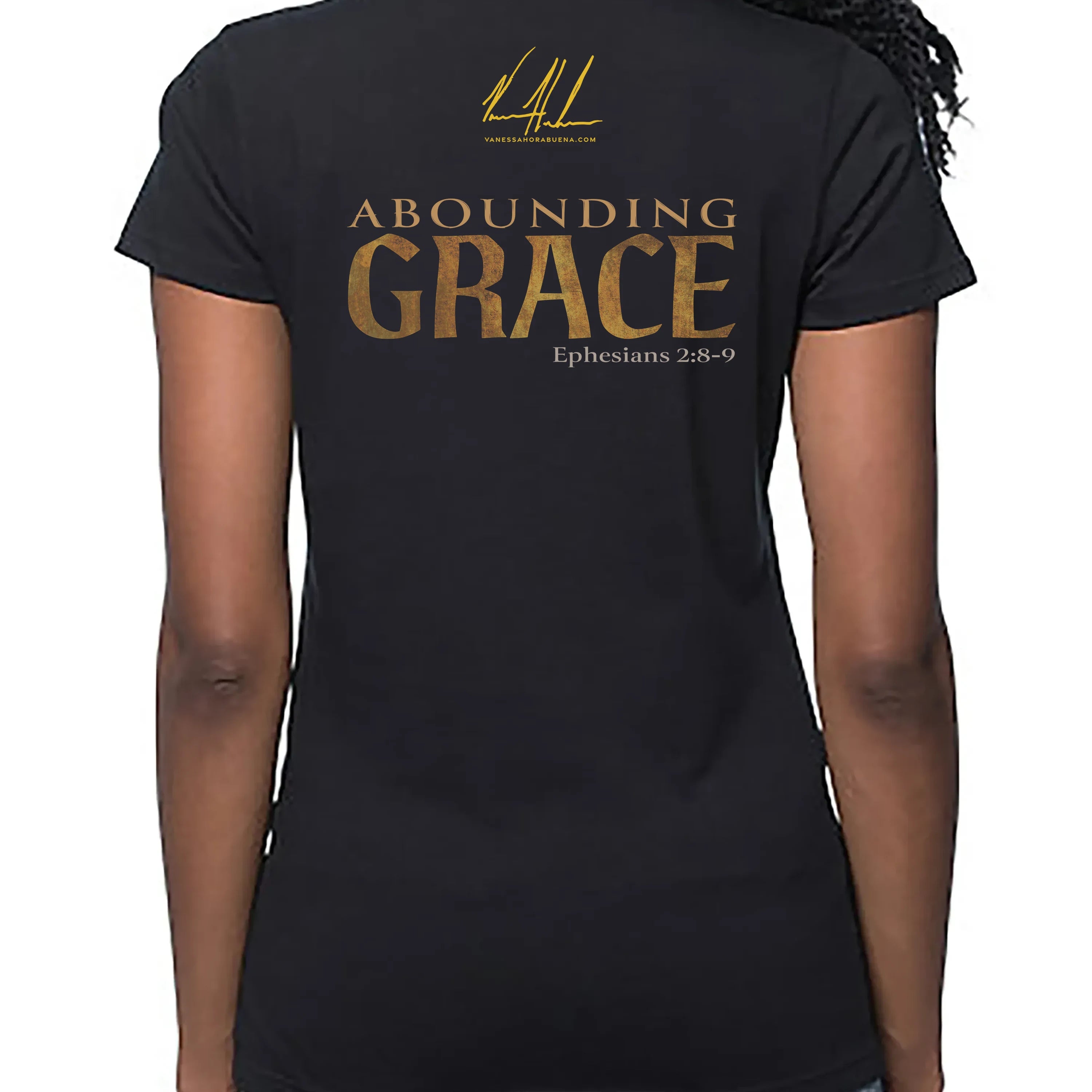 Women's T (Organic Bamboo) - Abounding Grace Organic Bamboo Vanessa Horabuena