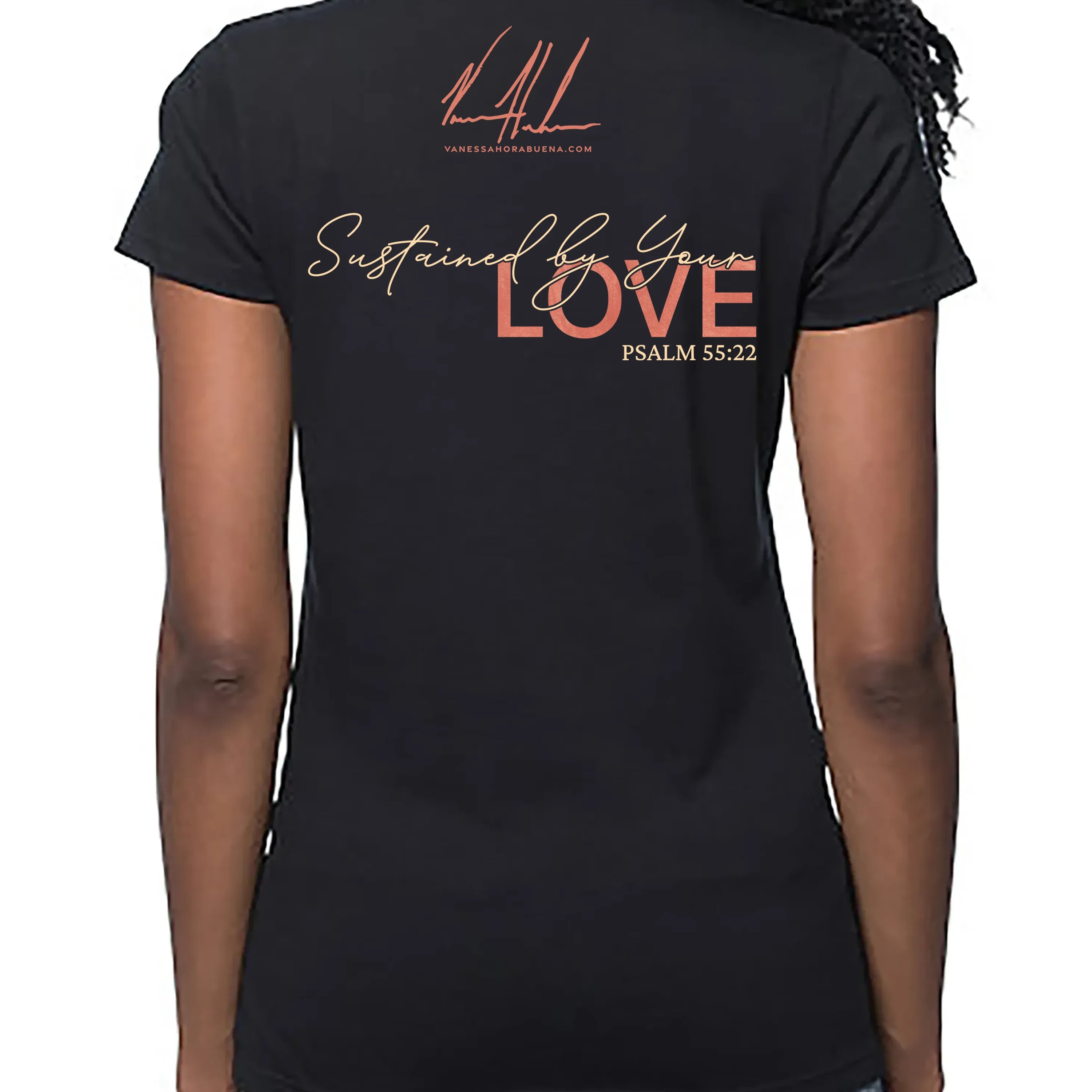 Women's T (Organic Bamboo) - Sustained By Your Love Organic Bamboo Vanessa Horabuena