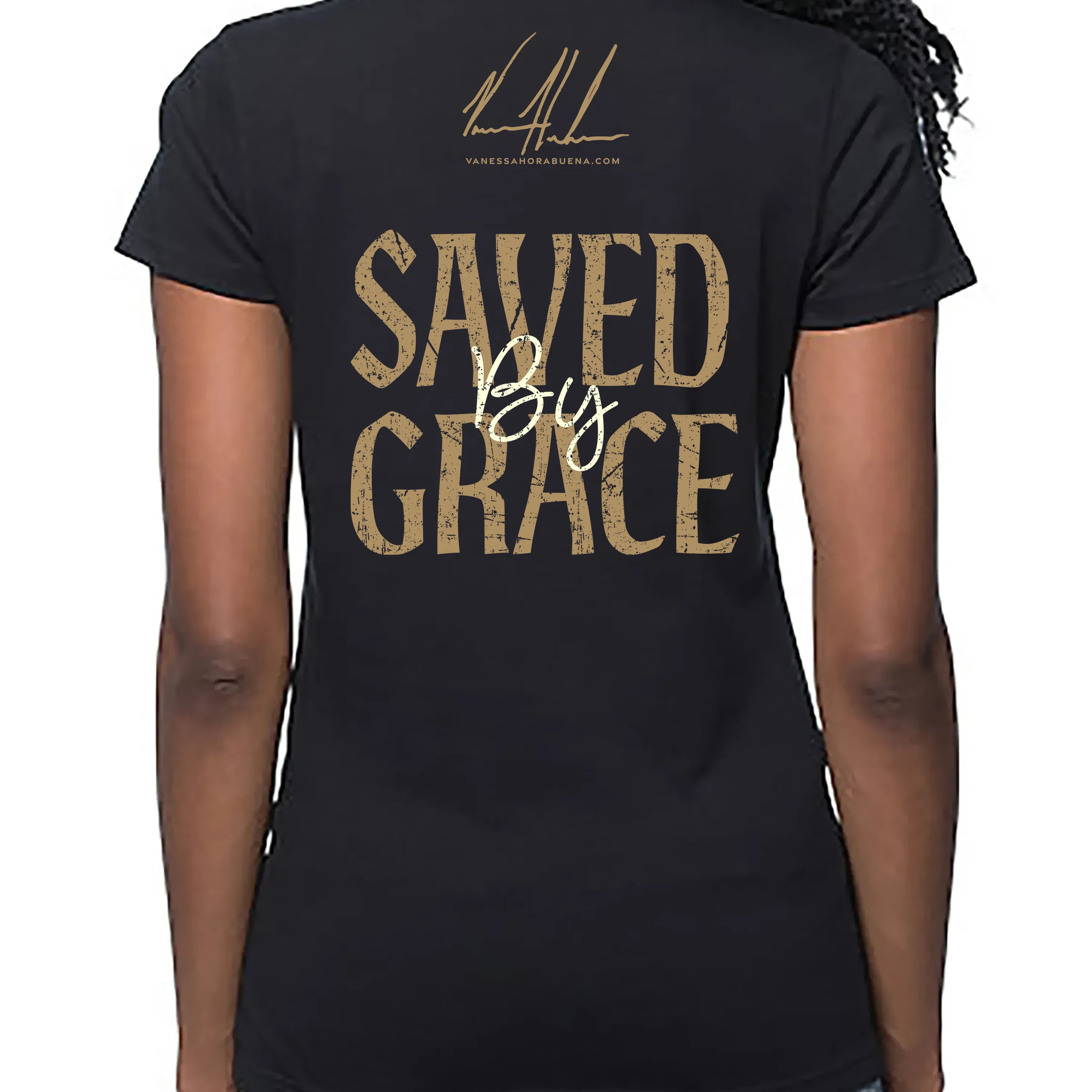 Women's T (Organic Bamboo) - Saved By Grace Organic Bamboo Vanessa Horabuena
