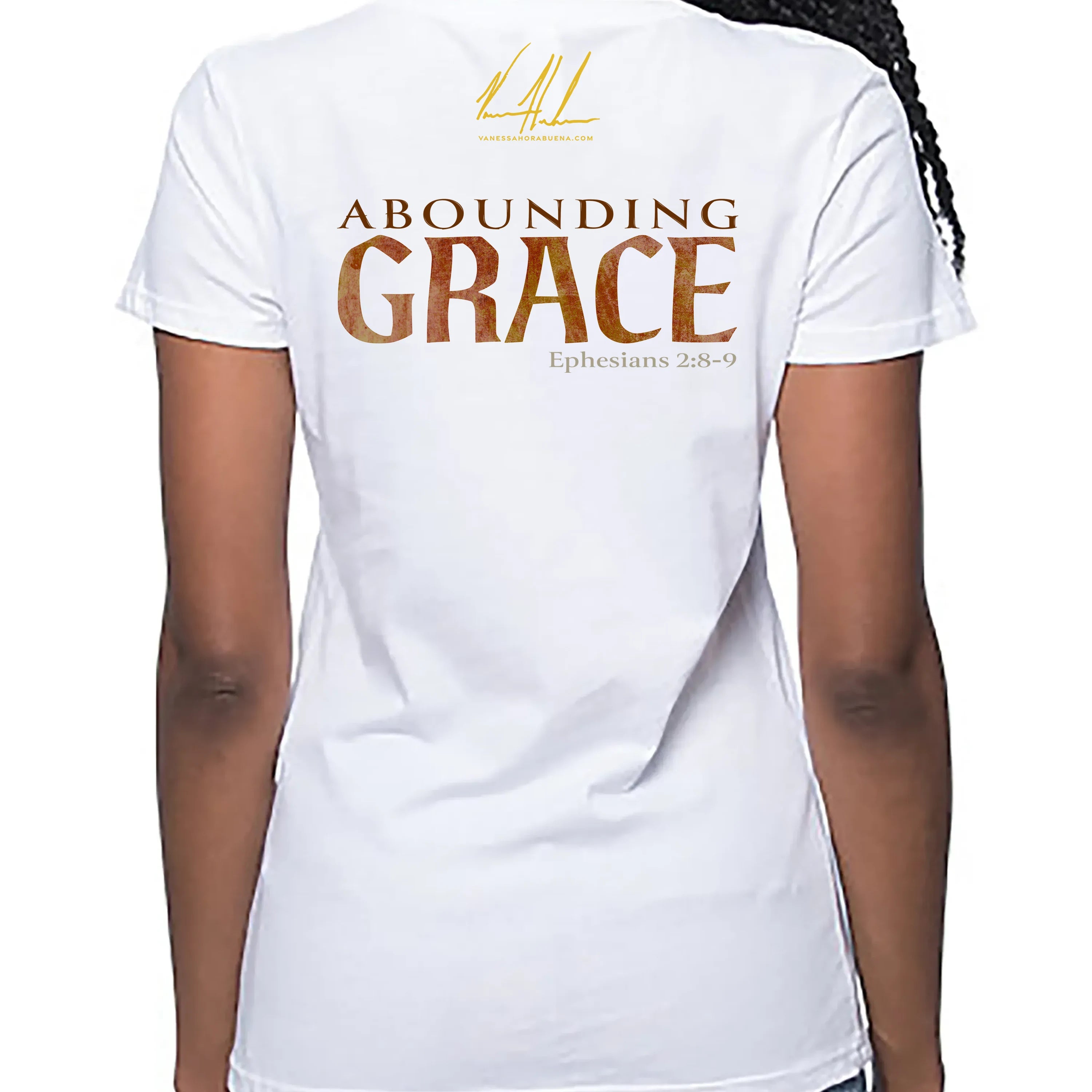 Women's T (Organic Bamboo) - Abounding Grace Organic Bamboo Vanessa Horabuena