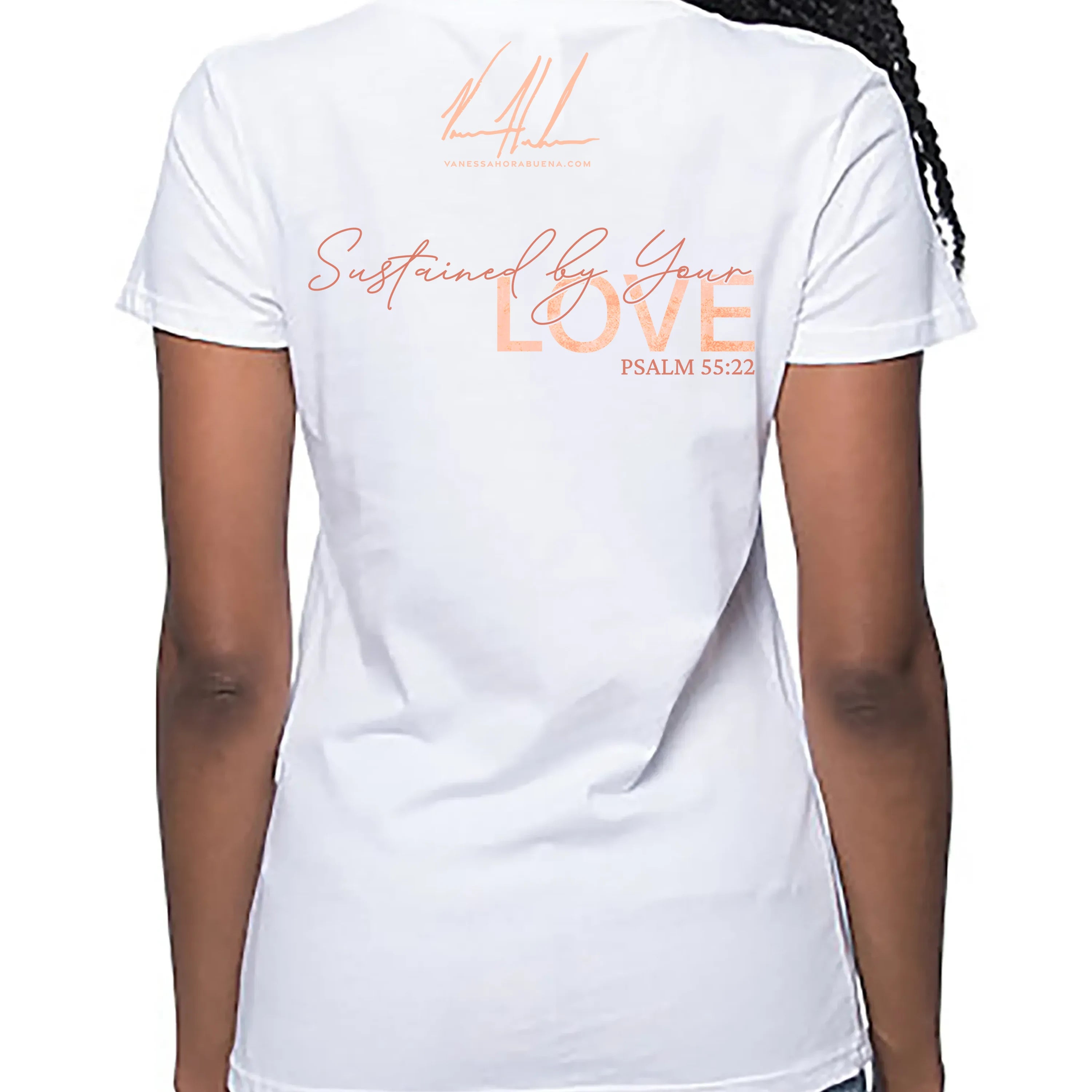 Women's T (Organic Bamboo) - Sustained By Your Love Organic Bamboo Vanessa Horabuena