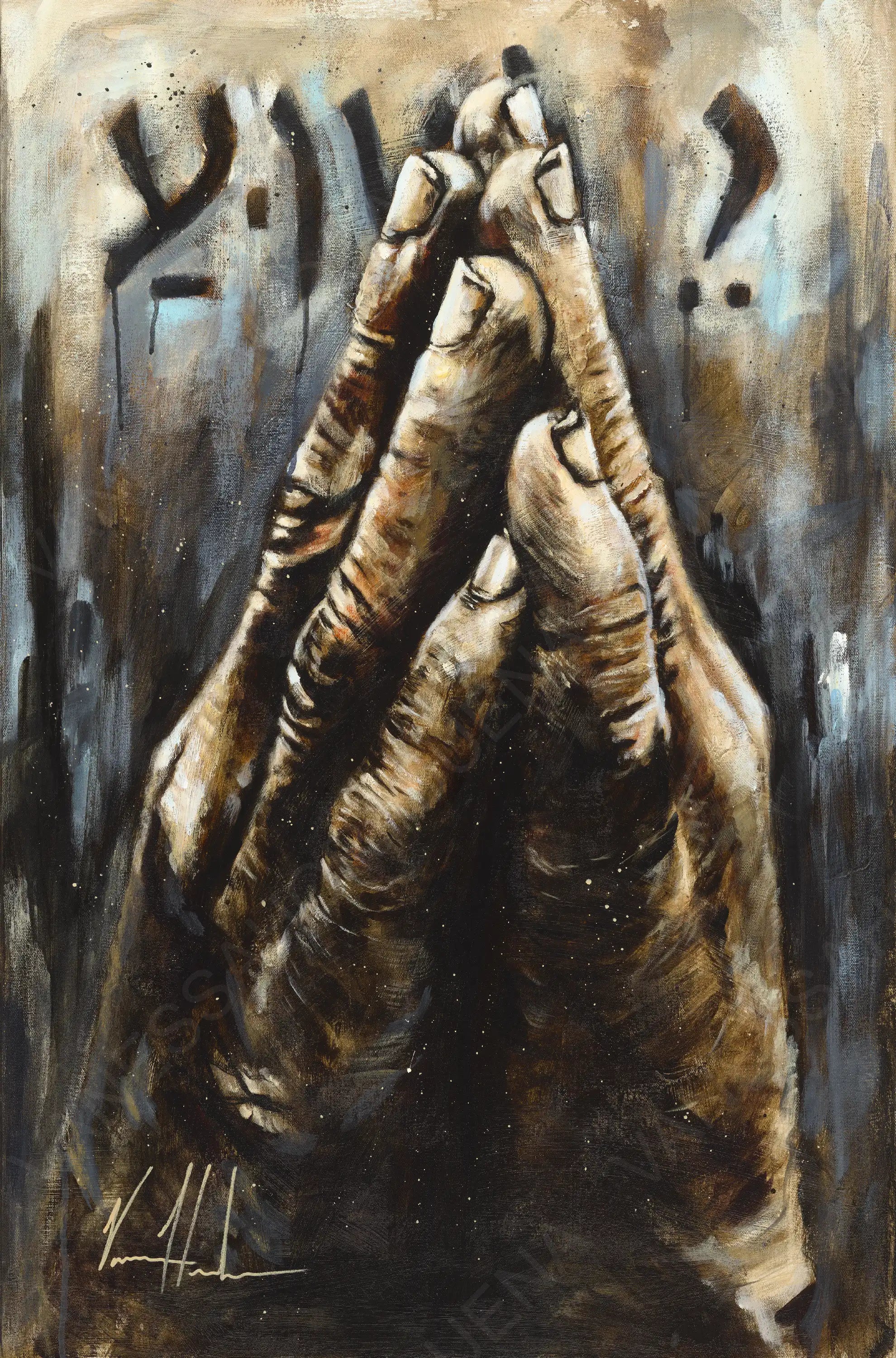 Yeshua (Hand Embellished Canvas Print) Vanessa Horabuena