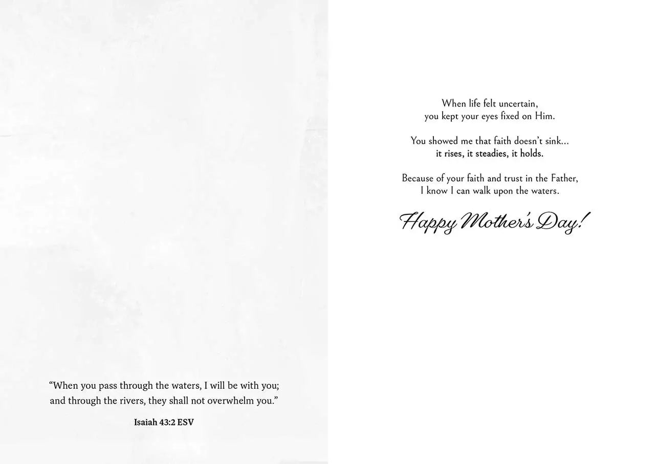 'The Art of Surrender' Mother's Day Greeting Card 2026 Vanessa Horabuena