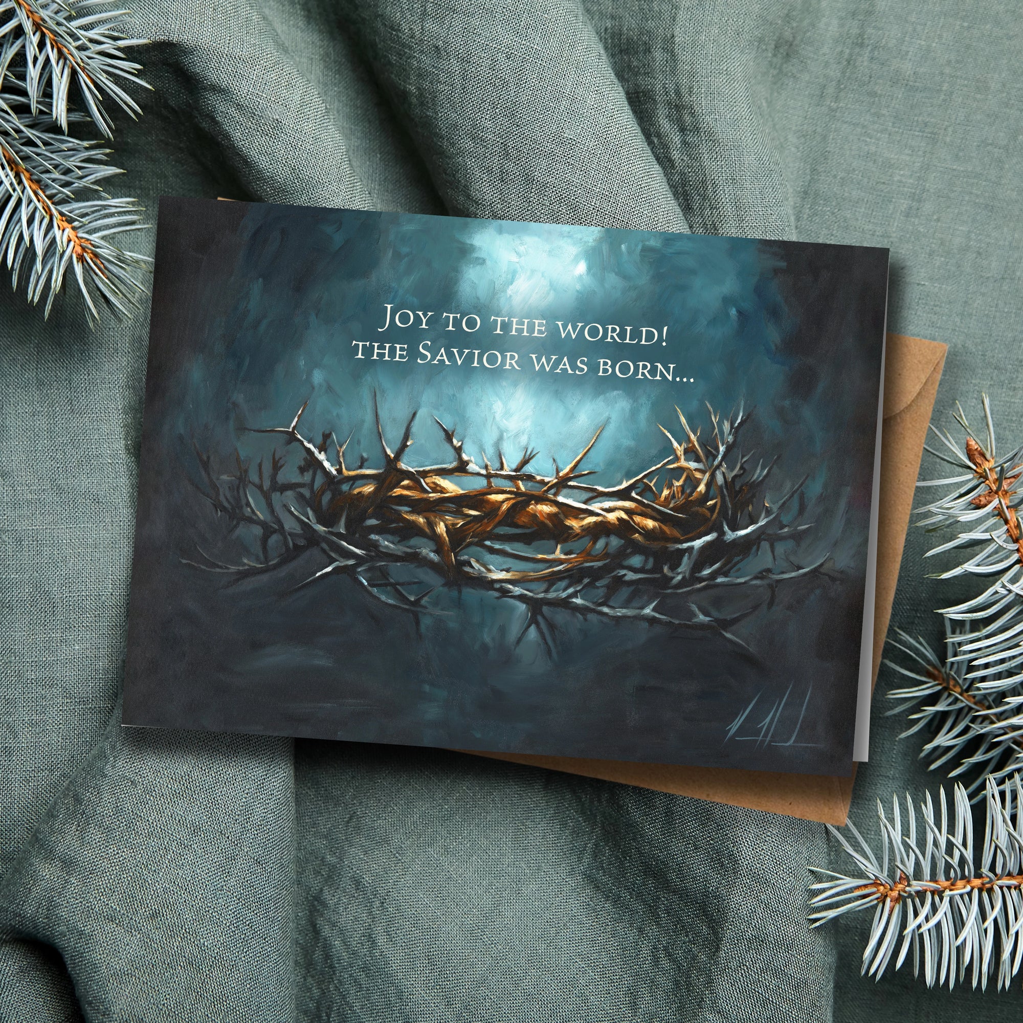 'Crown of Thorns' Christmas Greeting Card Vanessa Horabuena