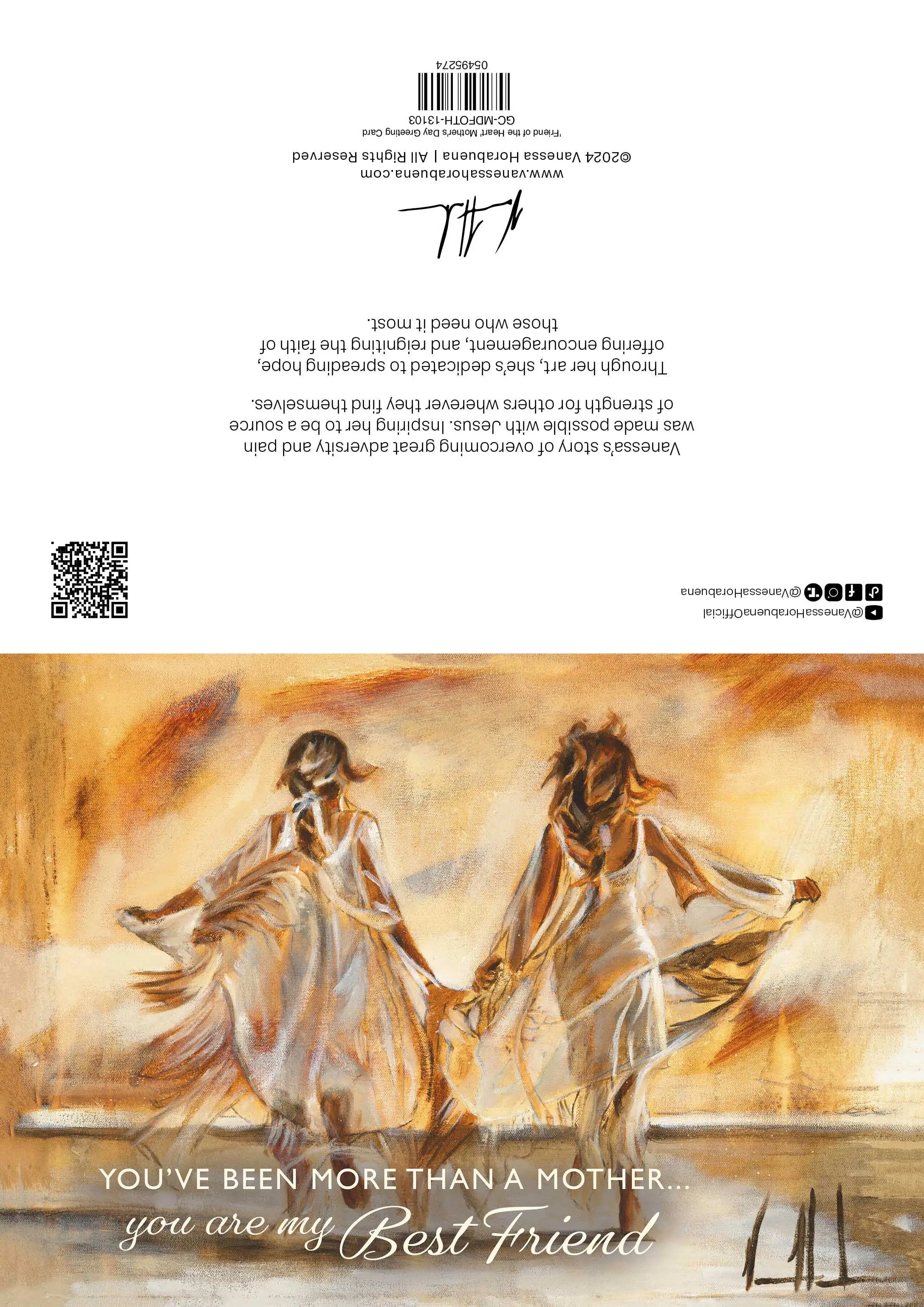 'Friend of the Heart' Mother's Day Greeting Card 2026 Vanessa Horabuena