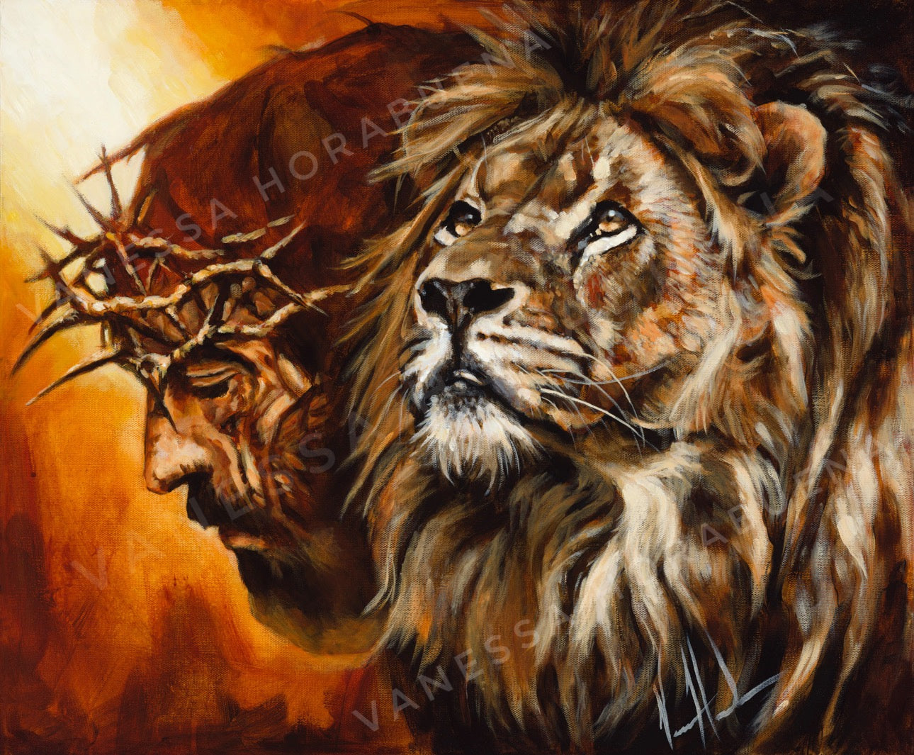 CM# 30 - King of Kings - 24"x30" Canvas Print Vanessa Horabuena
