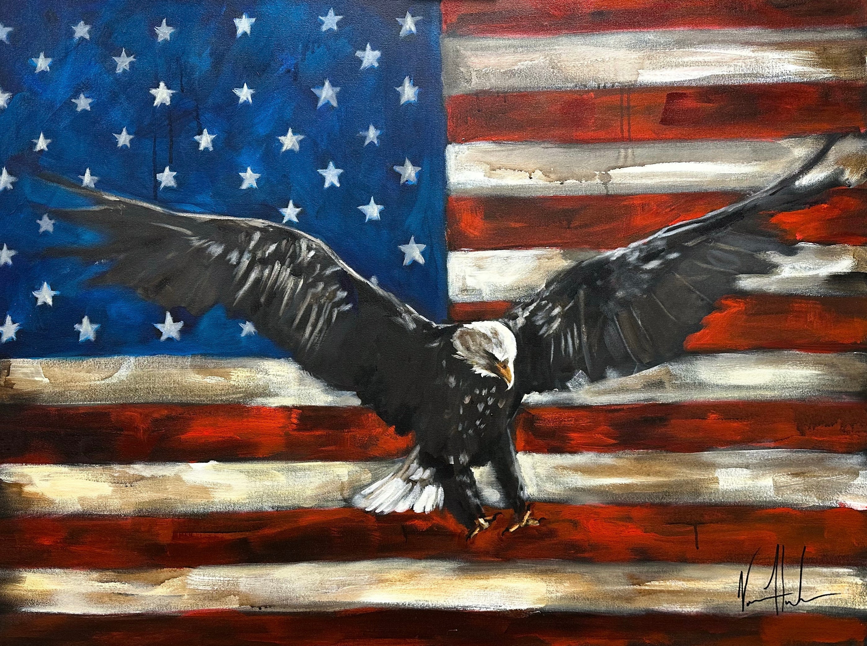 CM# 22 - Liberty - 24"x30" Canvas Print Vanessa Horabuena