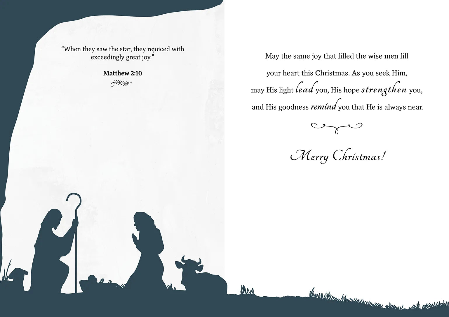 'Whom Do You Seek?' Christmas Greeting Card
