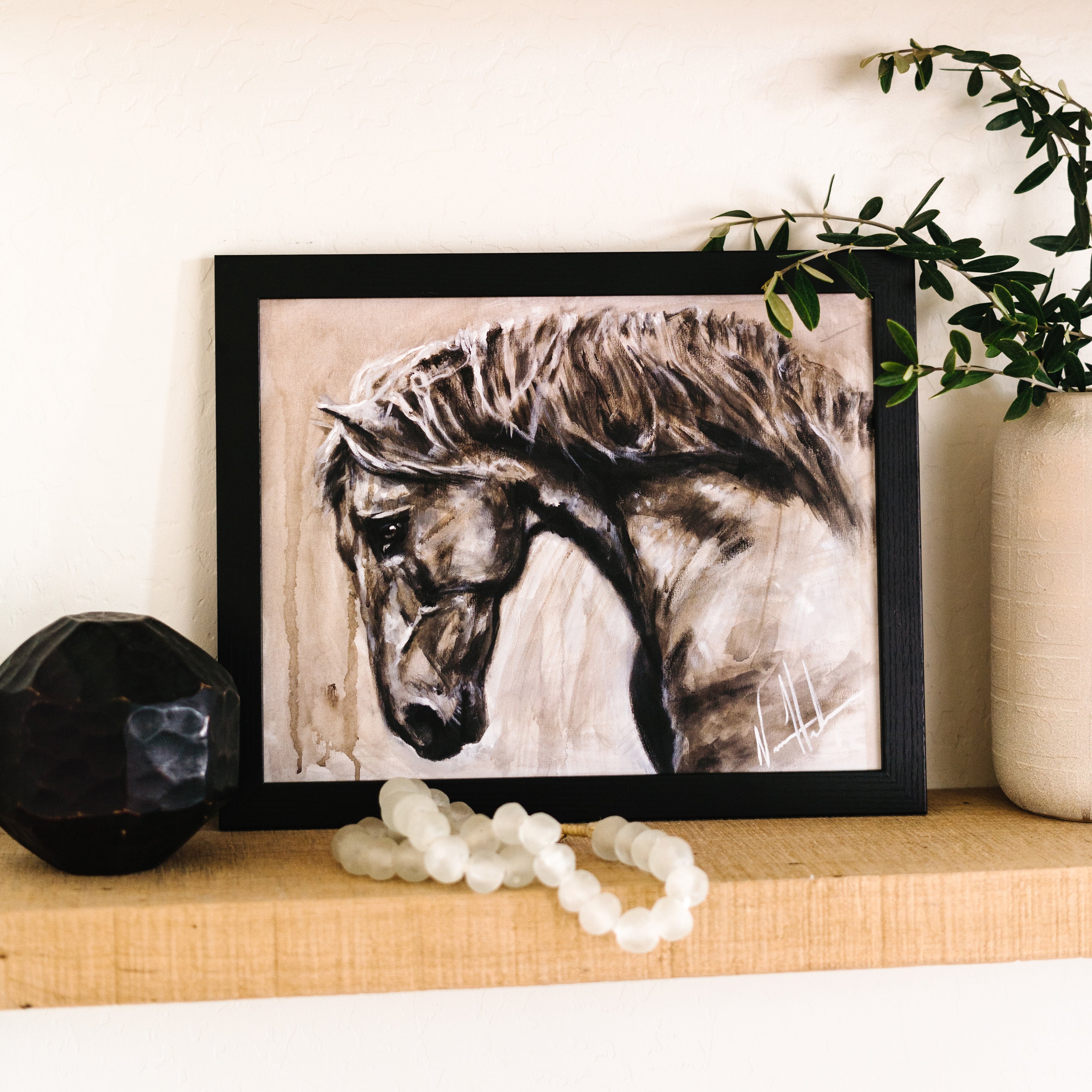 Momentum Horse Art Print Vanessa Horabuena
