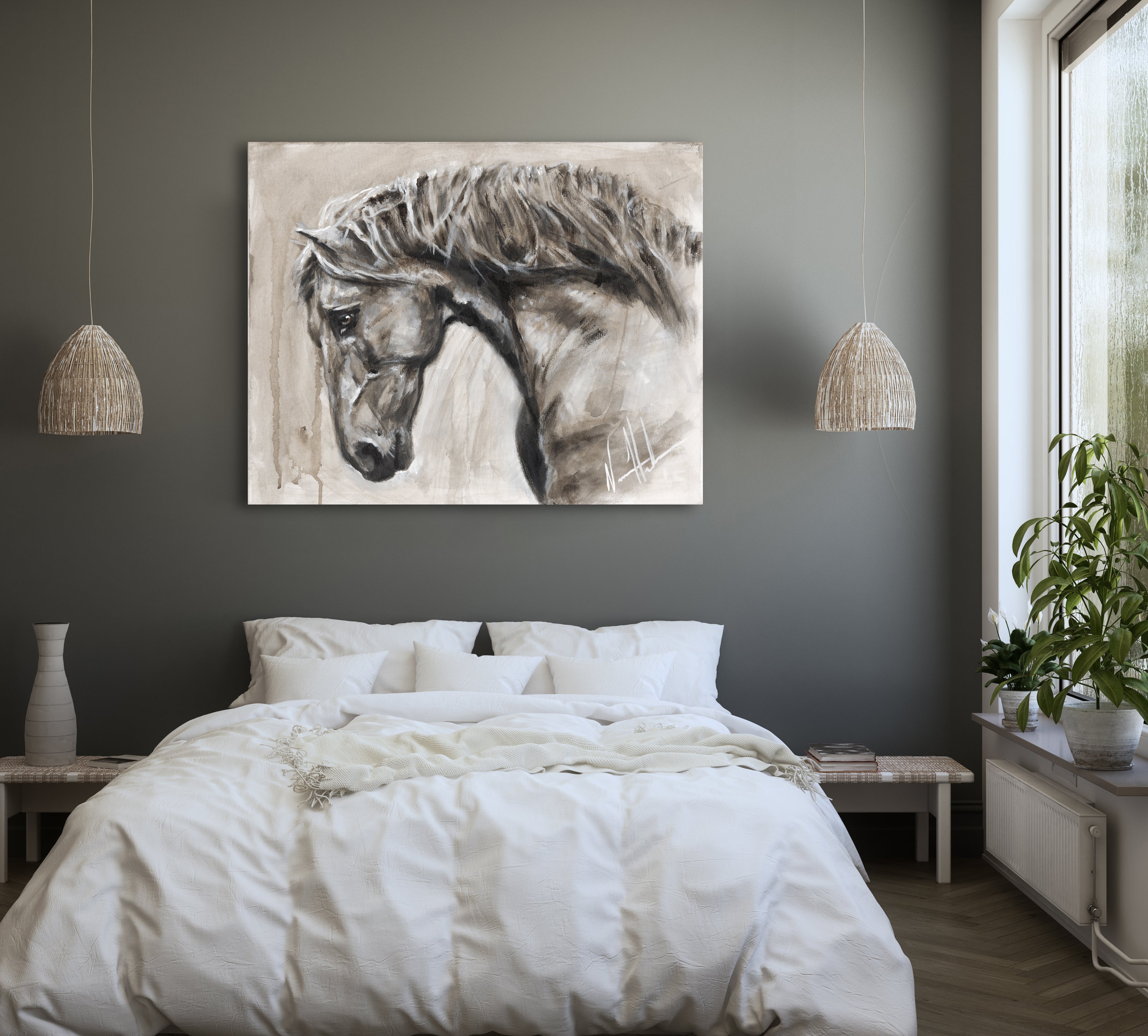Momentum Horse Art Print Vanessa Horabuena