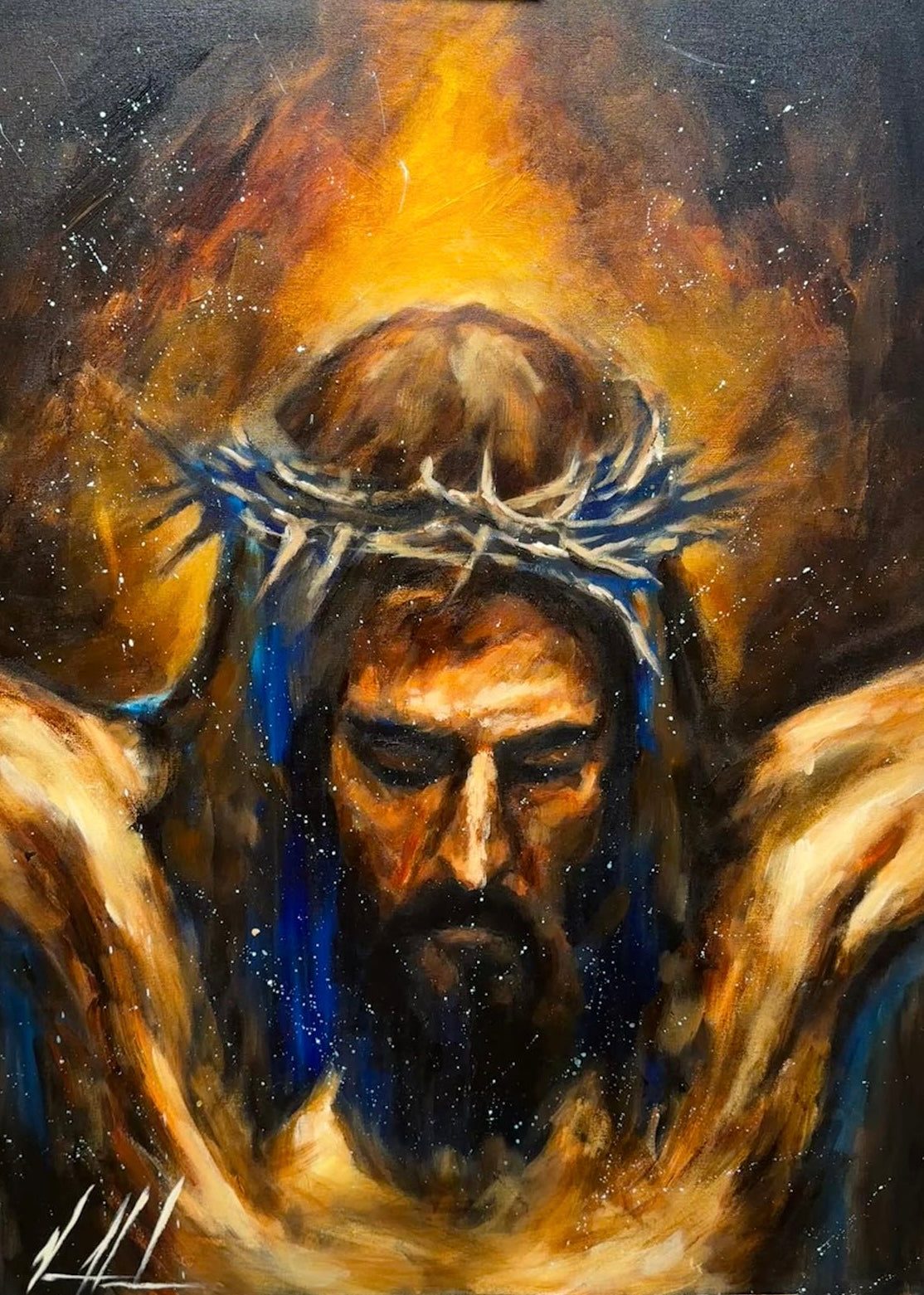 Yahweh is Salvation - 30”x40” Original Acrylic Painting Original Painting Vanessa Horabuena