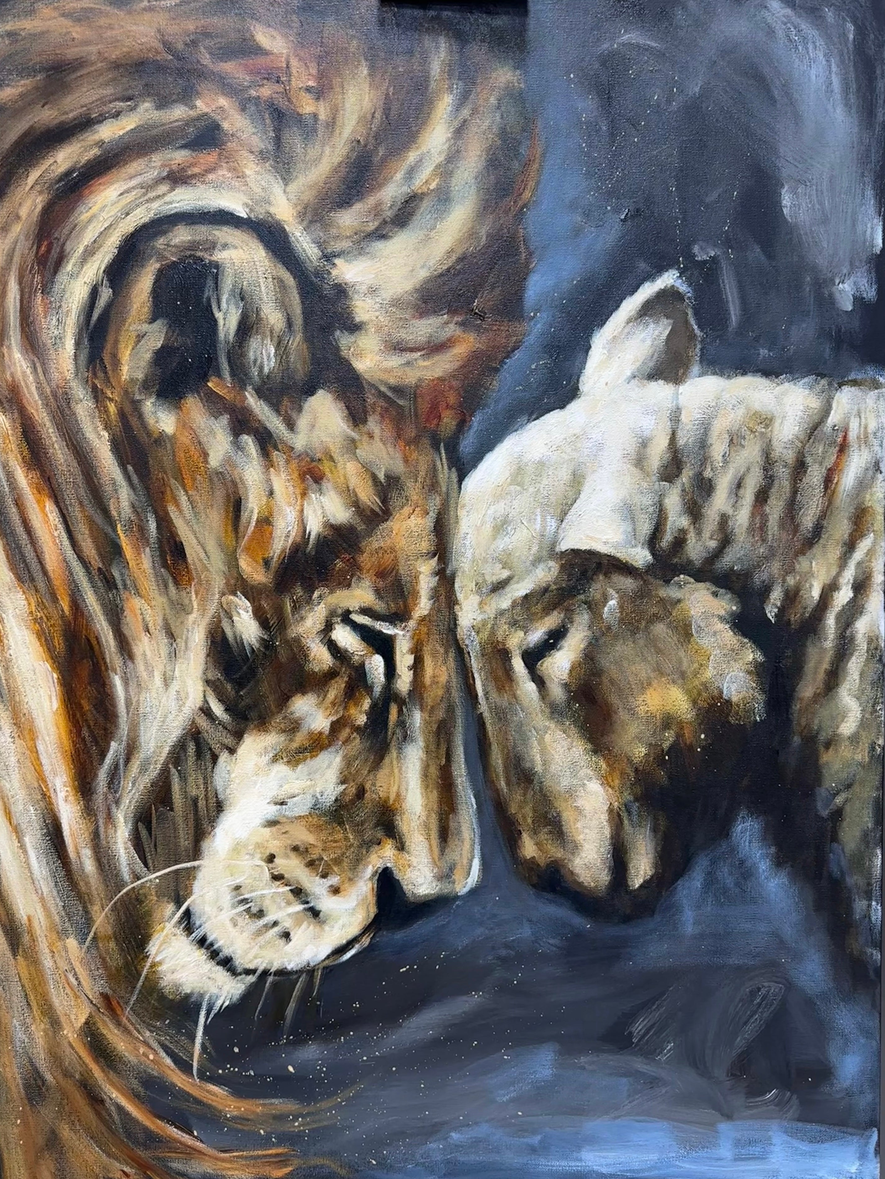 Compassion of a King - 30”x40” Original Acrylic Painting