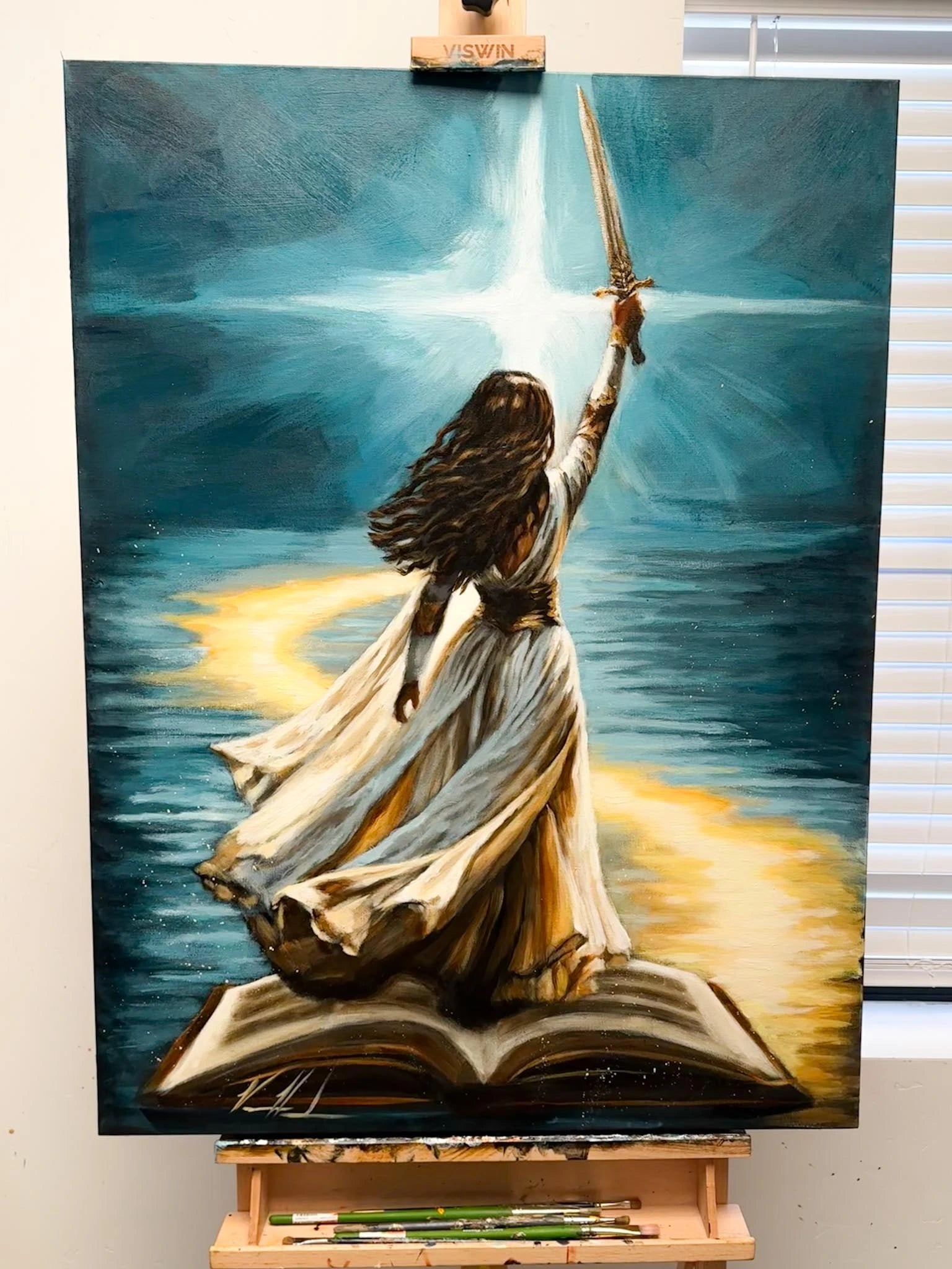 You Are the Author of My Story - 30”x40” Original Acrylic Painting Original Painting Vanessa Horabuena