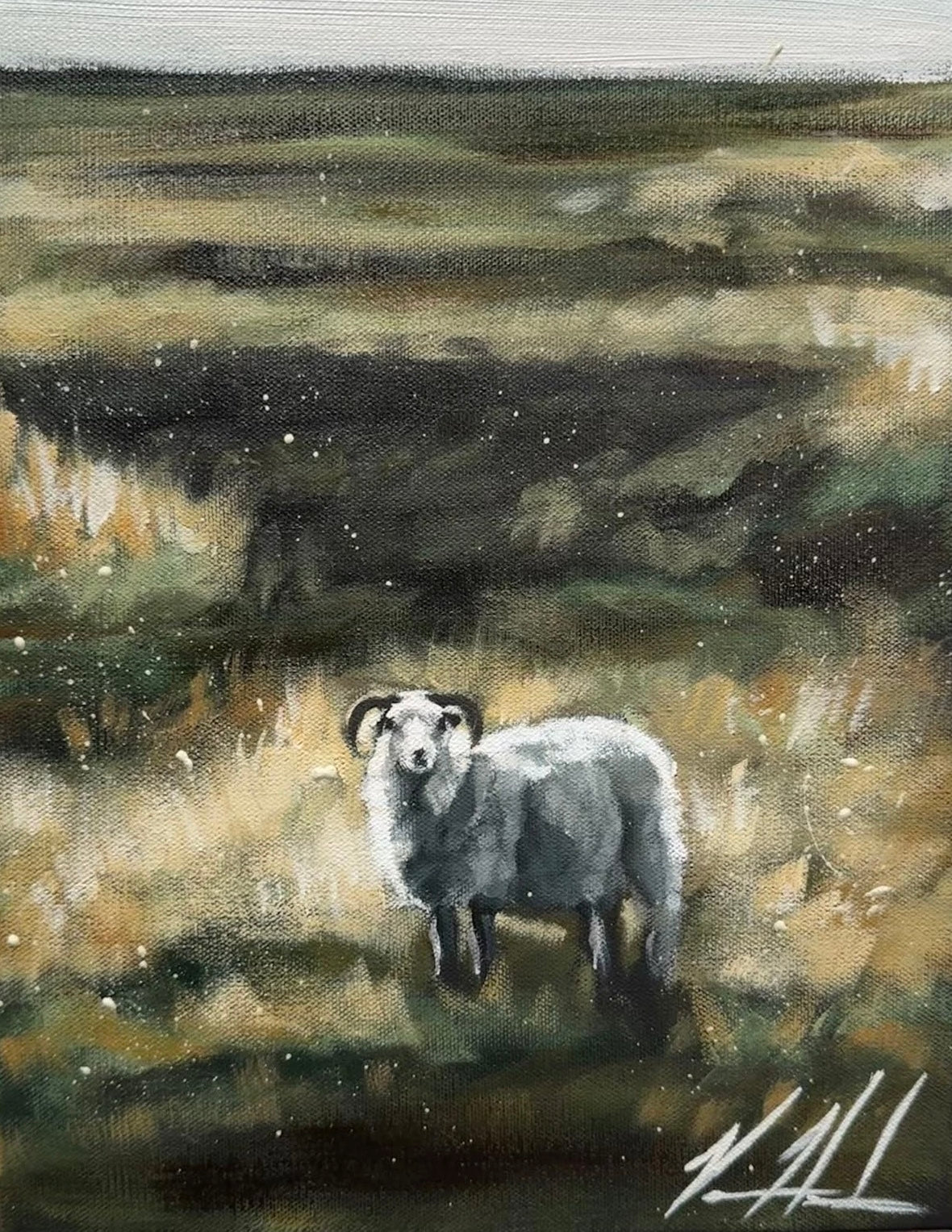 He Supplies All I Need - 11”x14” Original Acrylic Painting