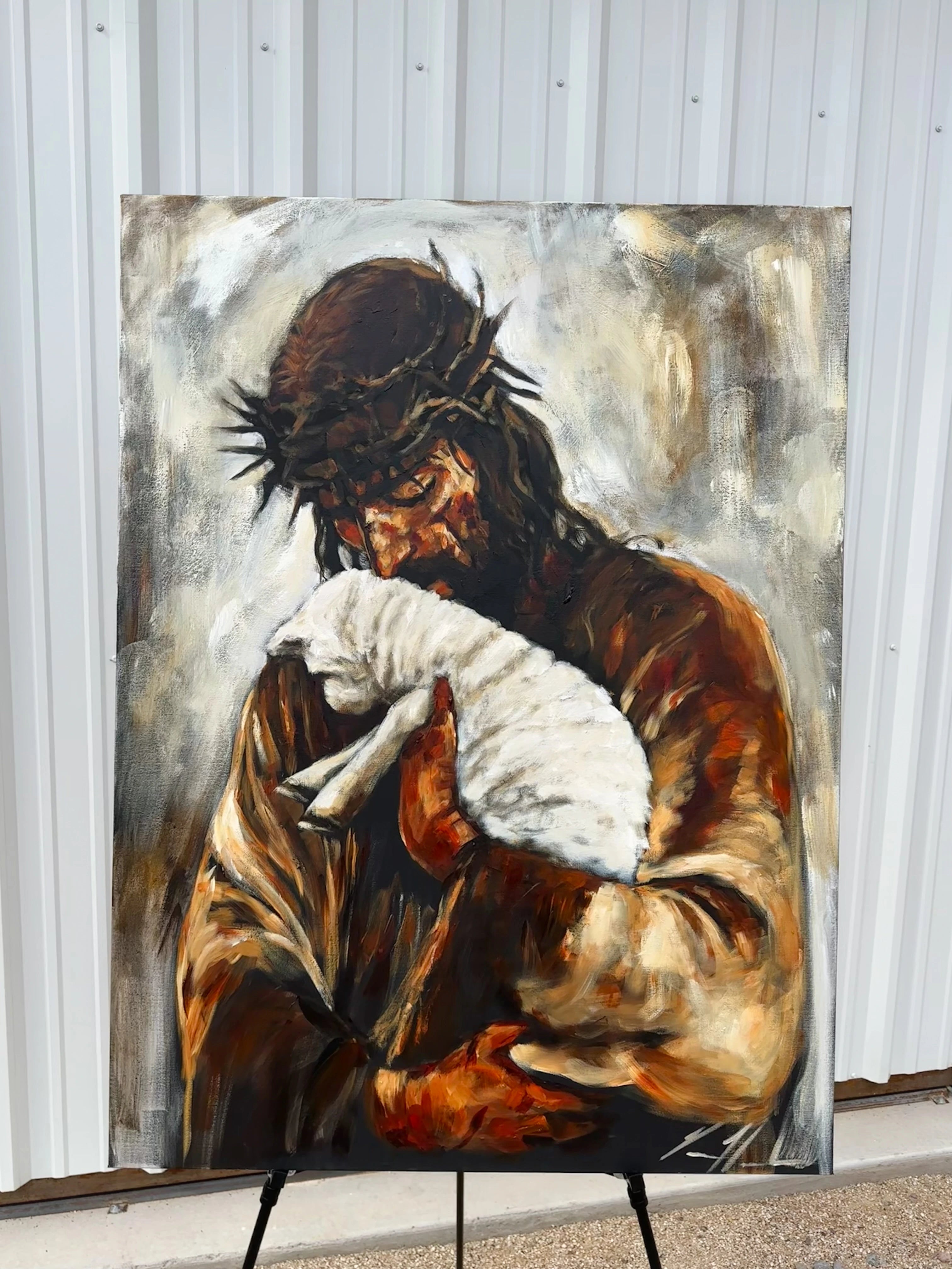 For the One Who Lost Its Way - 36”x48” Original Acrylic Painting - LIVE WORSHIP PAINTING Original Painting Vanessa Horabuena