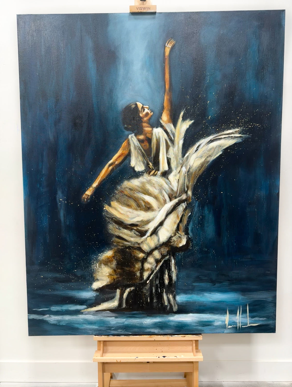 I’ll Praise You Through the Storm - 48”x60” Original Acrylic Painting