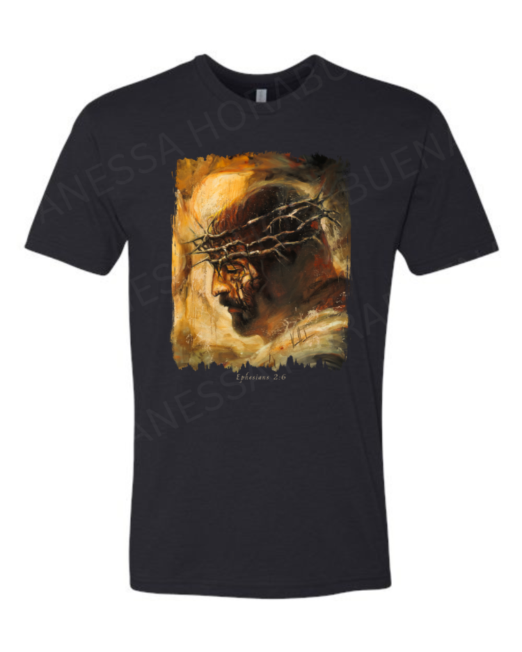 King of Glory - Unisex T-Shirt Poly-Blend Vanessa Horabuena Short Sleeve Black Small