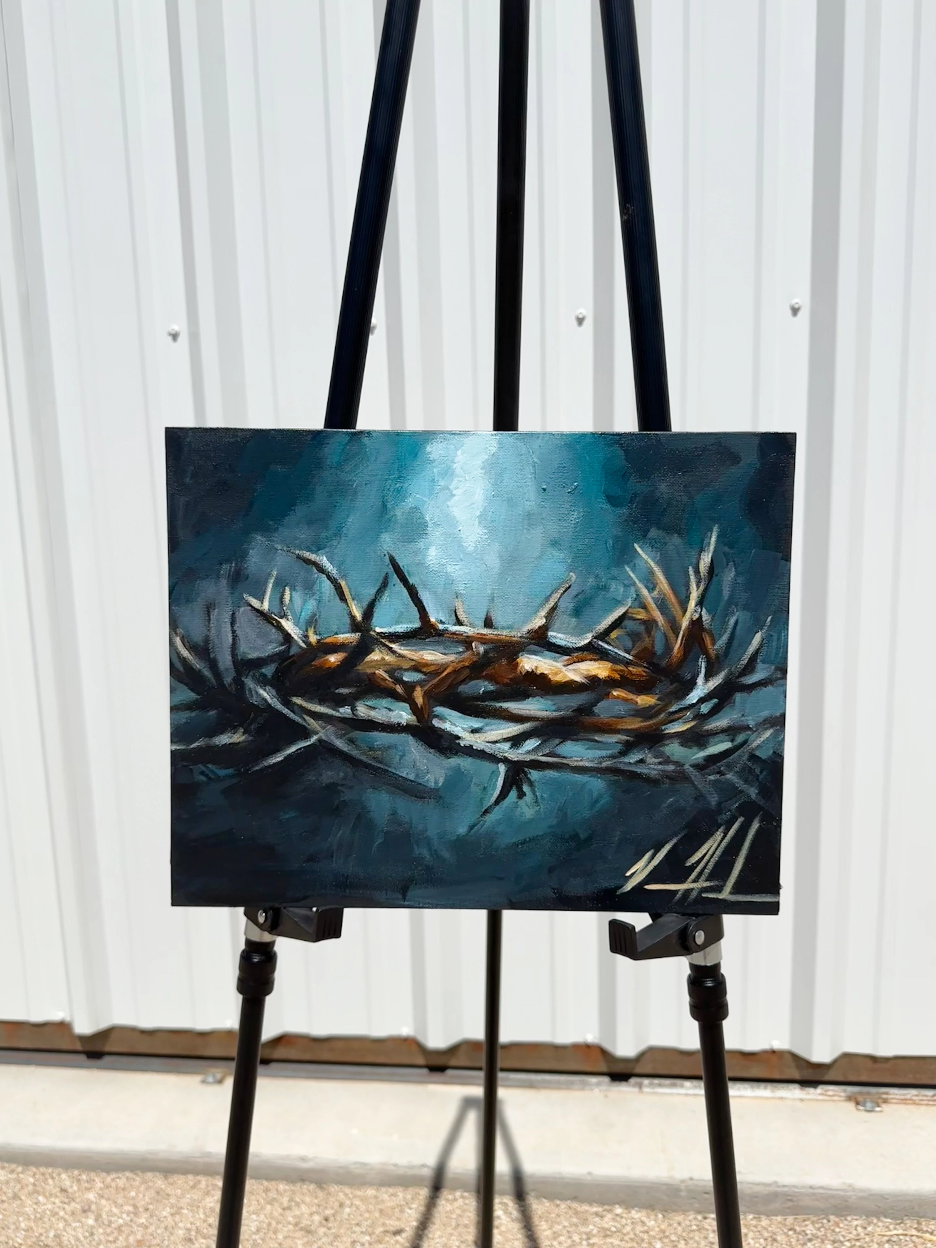 Crown of Thorns - 11”x14” Original Acrylic Painting Original Painting Vanessa Horabuena