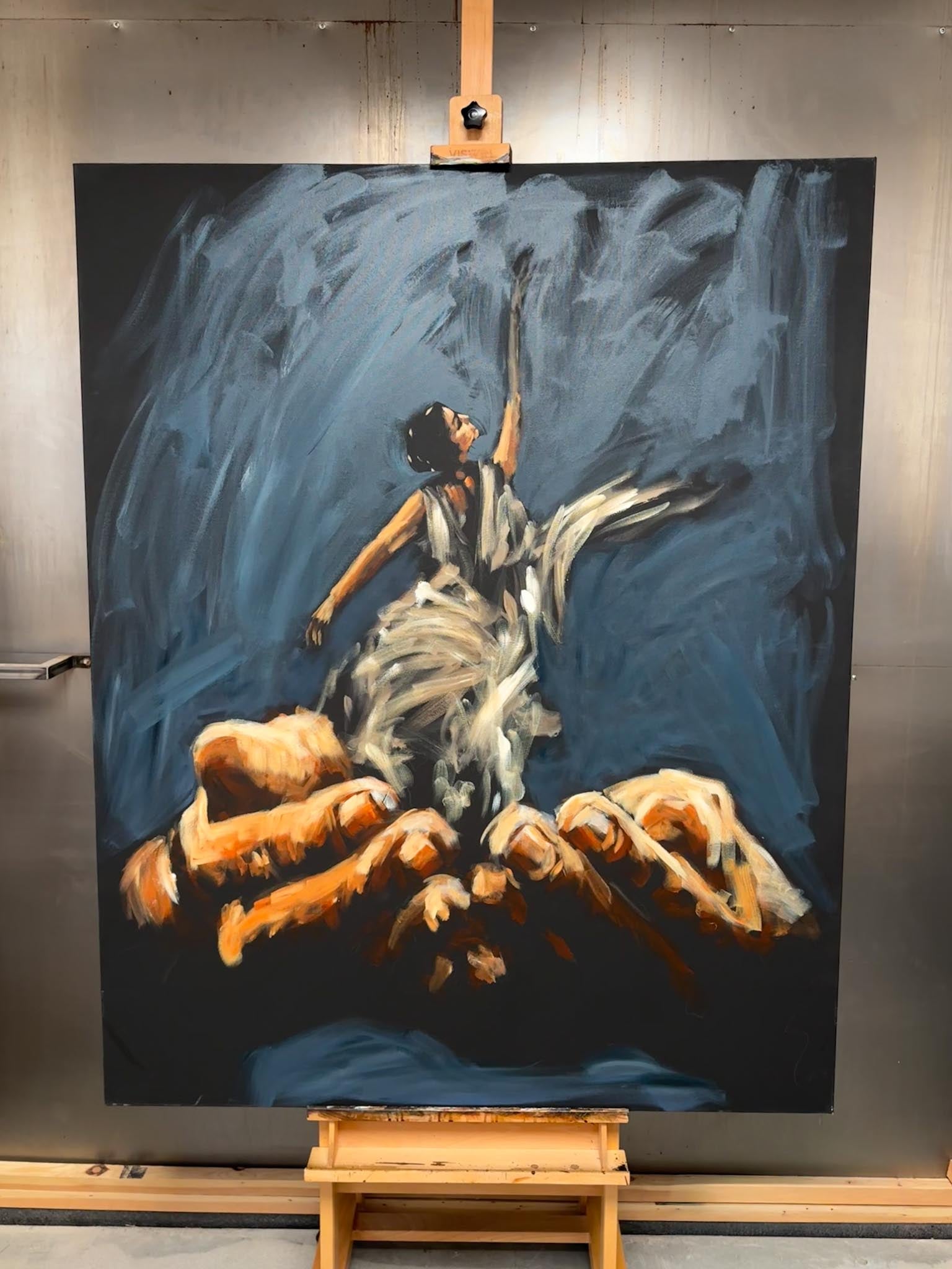 Endless Dance in the Father’s Hands - 48”x60” Original Acrylic Painting