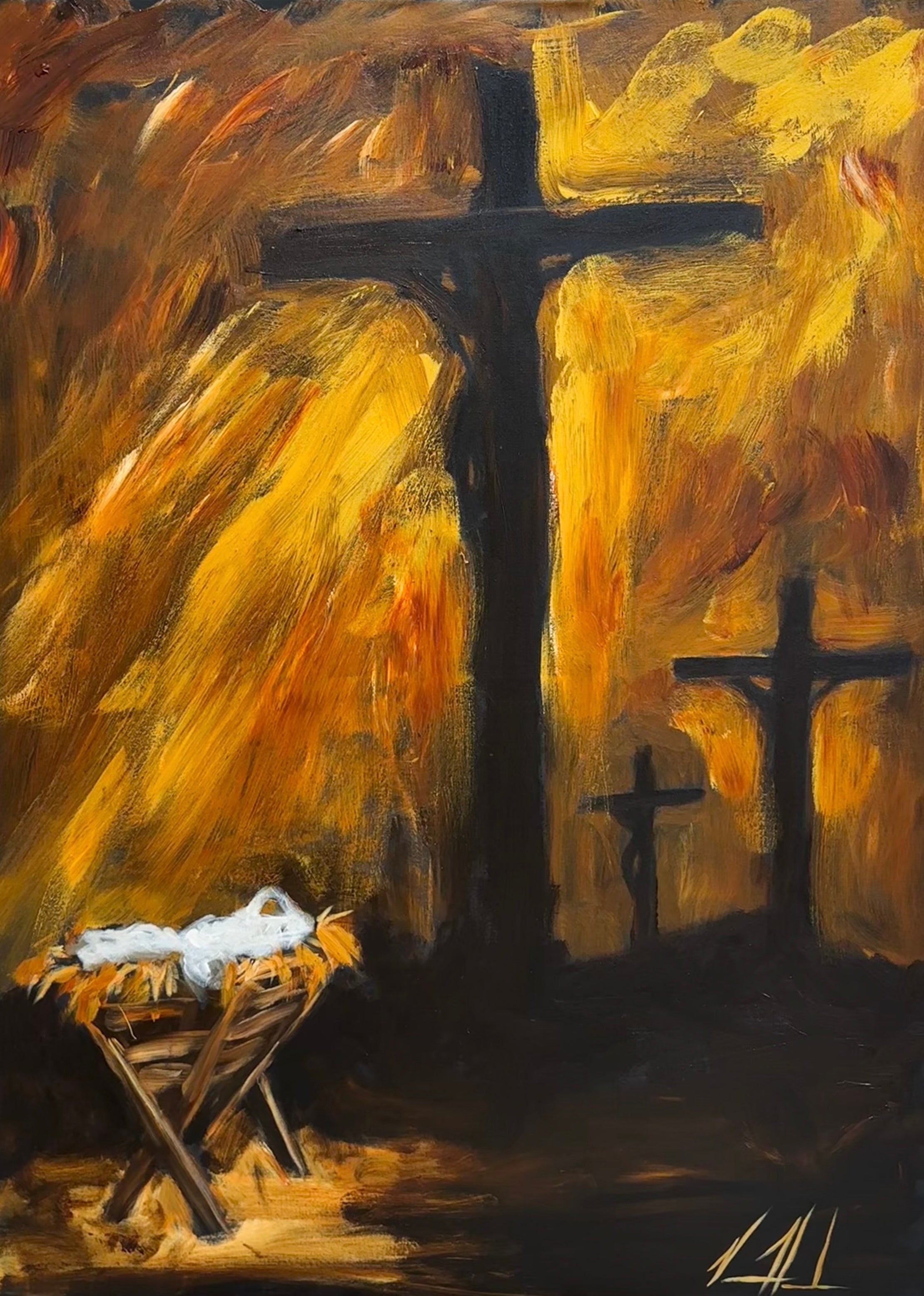 Born for Glory - 36”x48” Original Acrylic Painting Original Painting Vanessa Horabuena