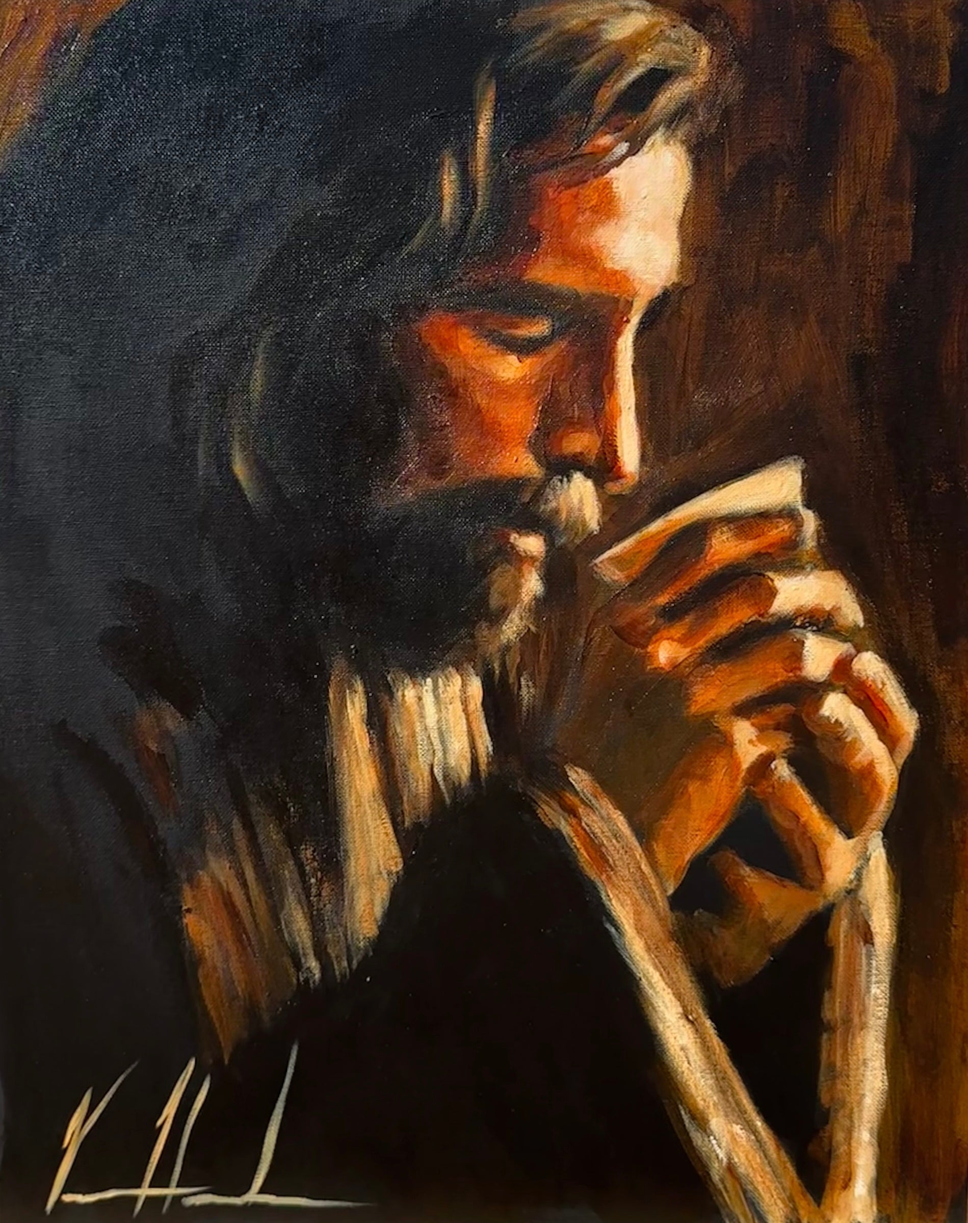 Drink From My Cup - 16”x20” Original Acrylic Painting Original Painting Vanessa Horabuena
