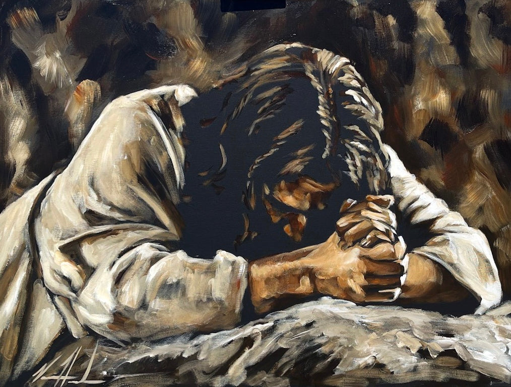 Thy Will Be Done - 30"X40" Original Acrylic Painting Original Painting Vanessa Horabuena
