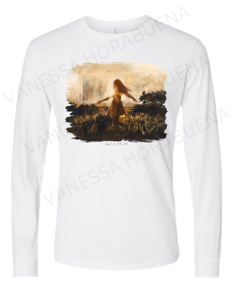 Dare To Dance Again - Unisex T-Shirt Vanessa Horabuena Long Sleeve White Small