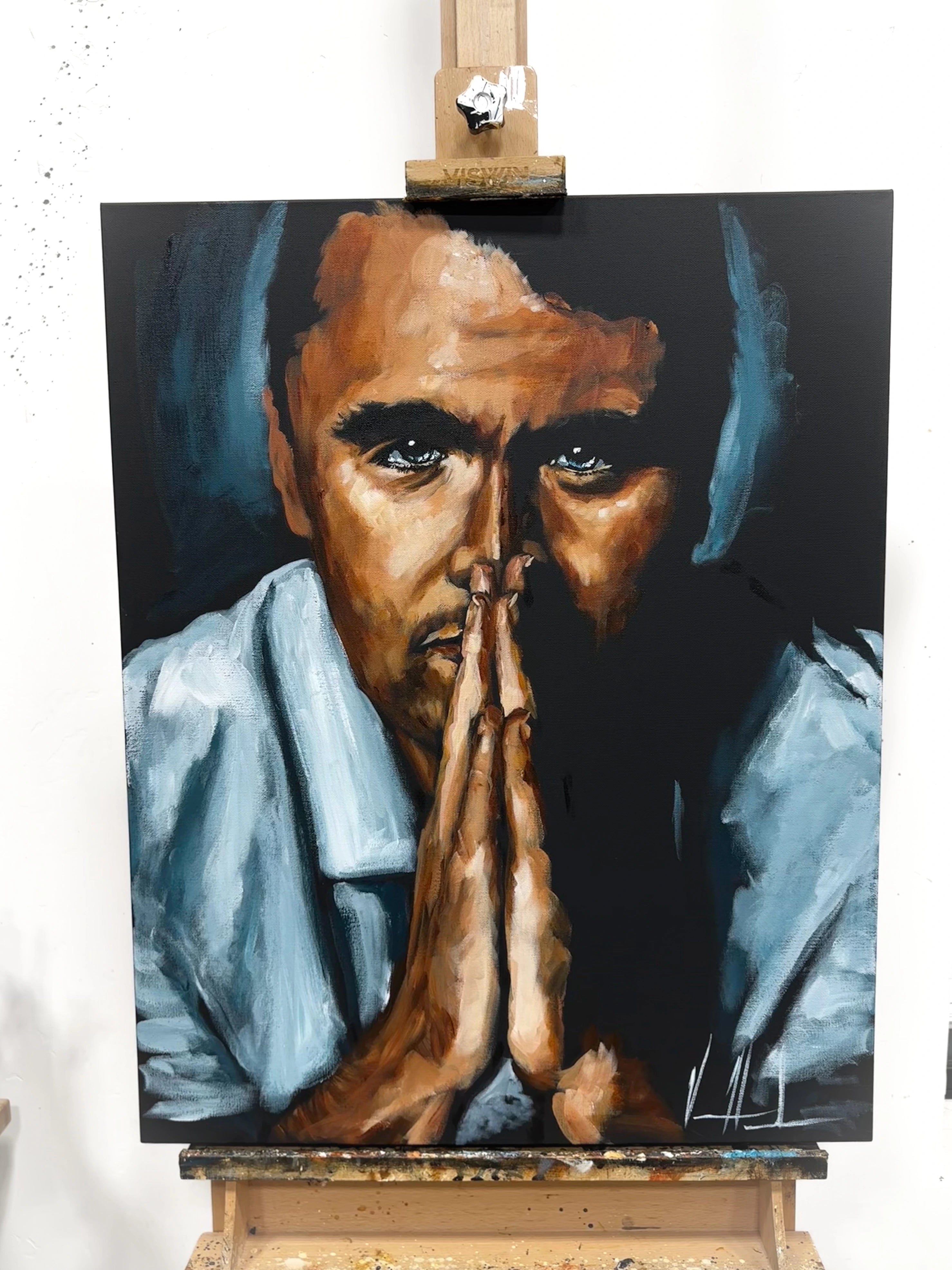 Charlie Kirk - A Heroe’s Tribute - 24”x30” Original Acrylic Painting - Celebration of Life Practice Painting #3