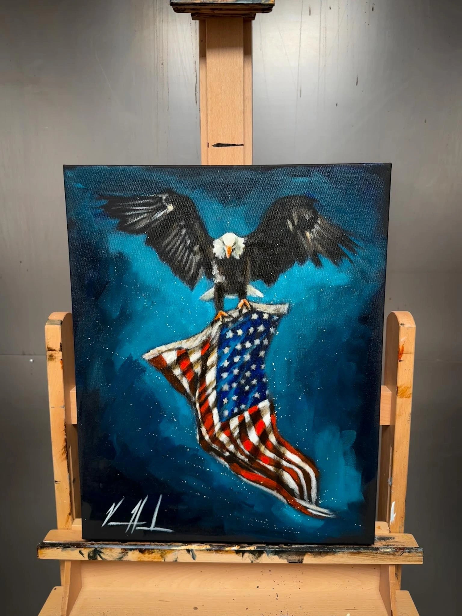 Revive Our Nation - 16”x20” Original Acrylic Painting Original Painting Vanessa Horabuena