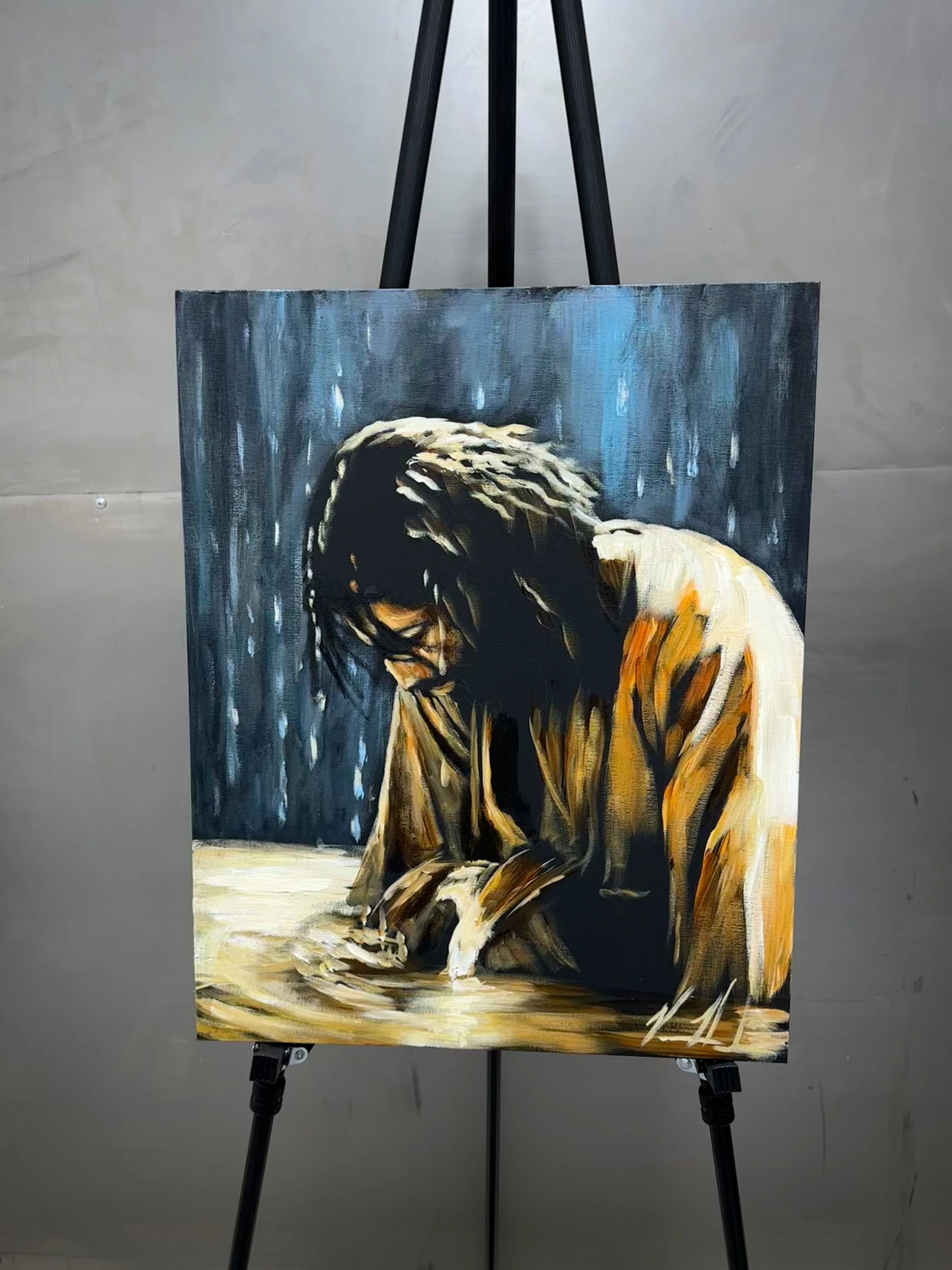 Anointed One - 16”x20” Original Acrylic Painting Original Painting Vanessa Horabuena