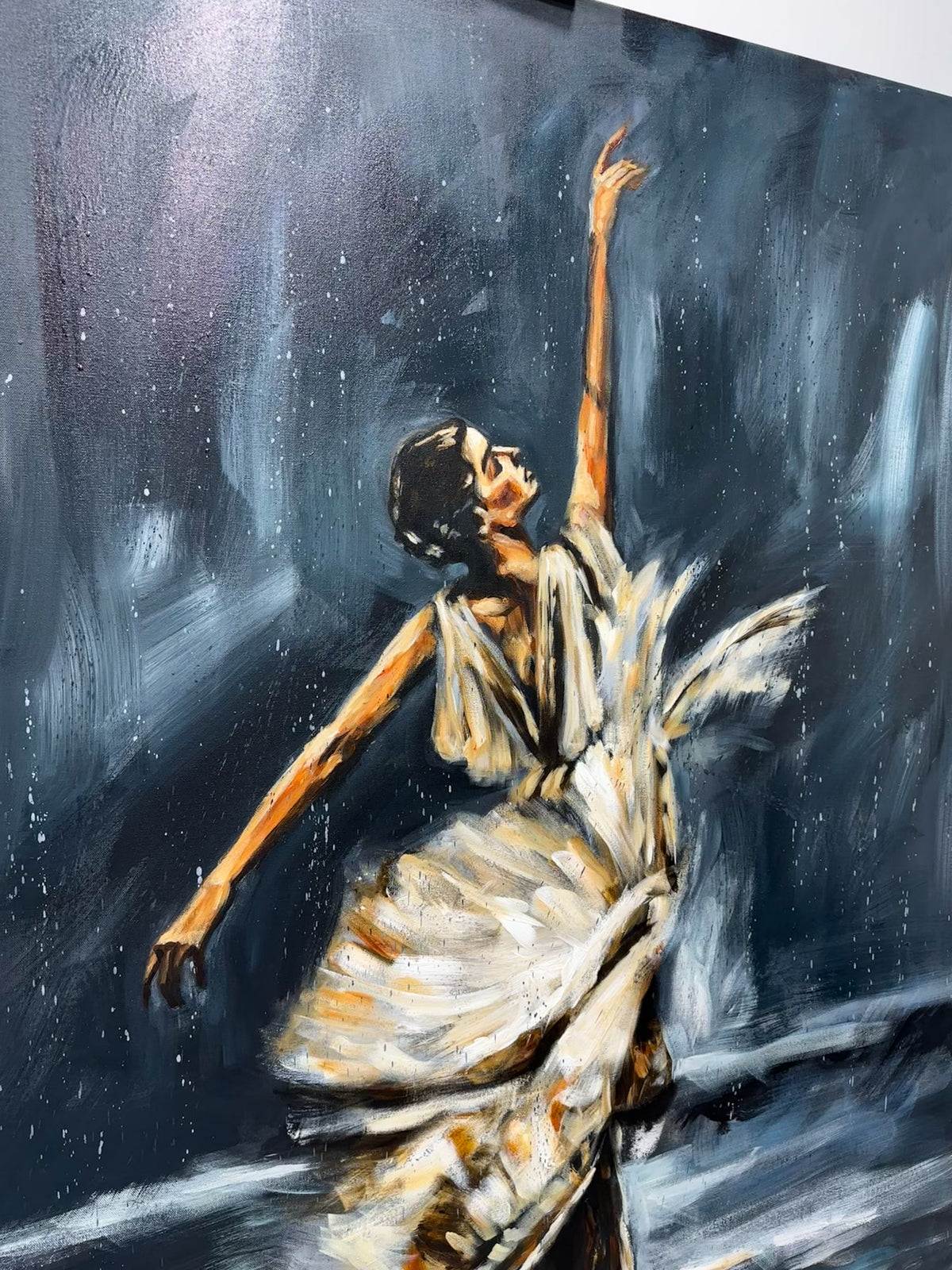 I’ll Praise You Through the Storm - 48”x60” Original Acrylic Painting