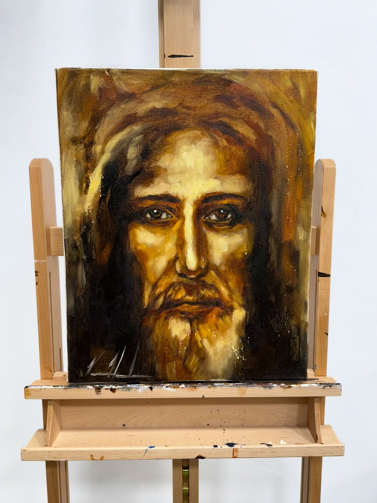 The Shroud of Turin - Resurrection Light - 16”x20” Original Oil Painting