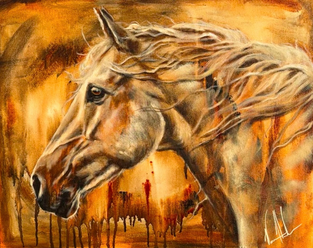 Born for This - 24”x30” Original Acrylic Painting Original Painting Vanessa Horabuena