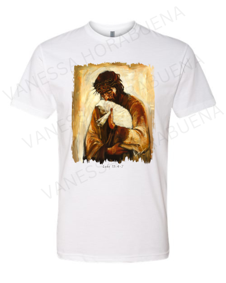 For the One Who Lost Its Way - Fall Edition - Unisex T-Shirt Poly-Blend Vanessa Horabuena Short Sleeve White Small