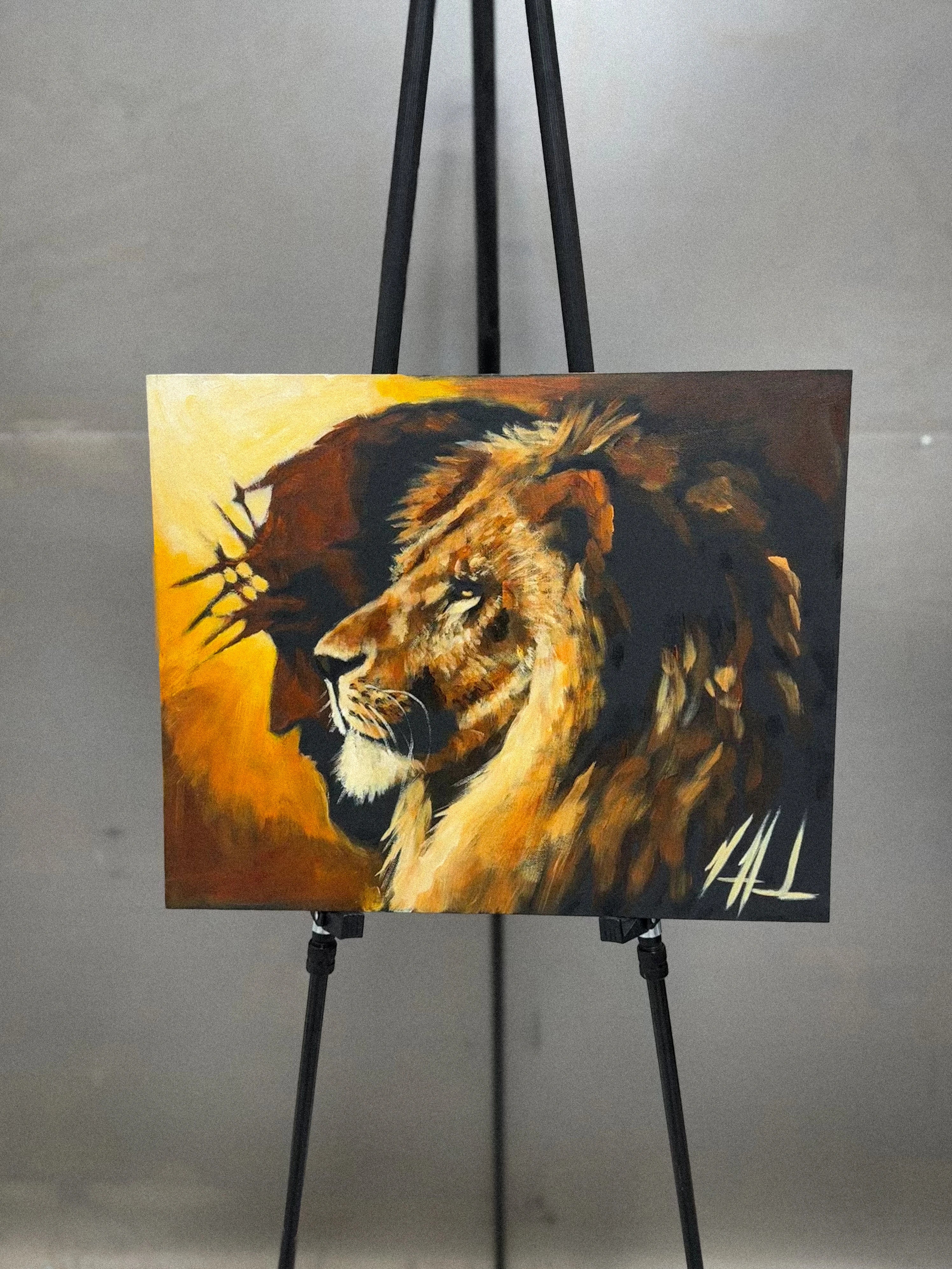 The Lion of Judah - 16”x20” Original Acrylic Painting