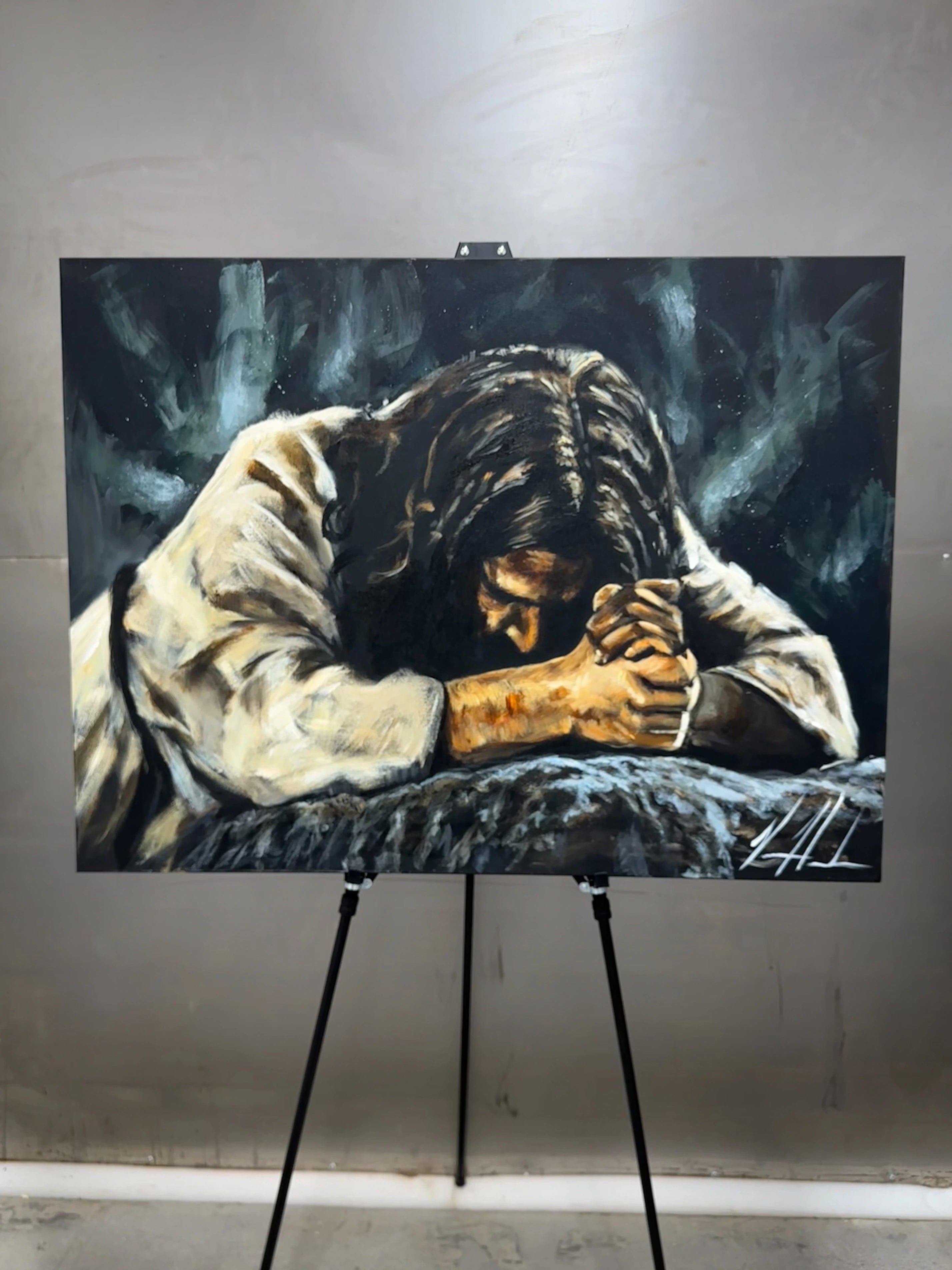 Thy Will Be Done - 30”x40” Original Acrylic Painting Original Painting Vanessa Horabuena