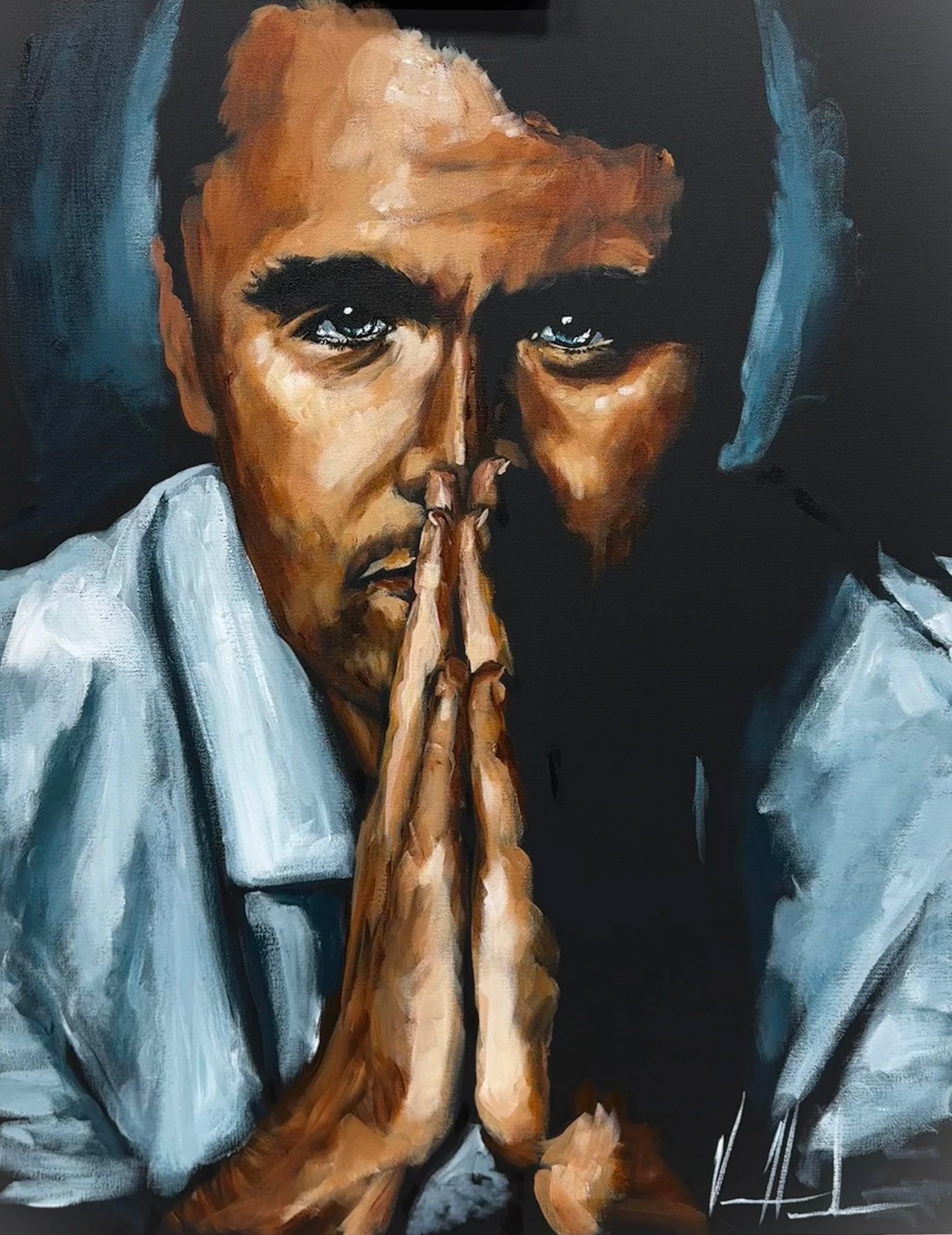 Charlie Kirk - A Heroe’s Tribute - 24”x30” Original Acrylic Painting - Celebration of Life Practice Painting #3