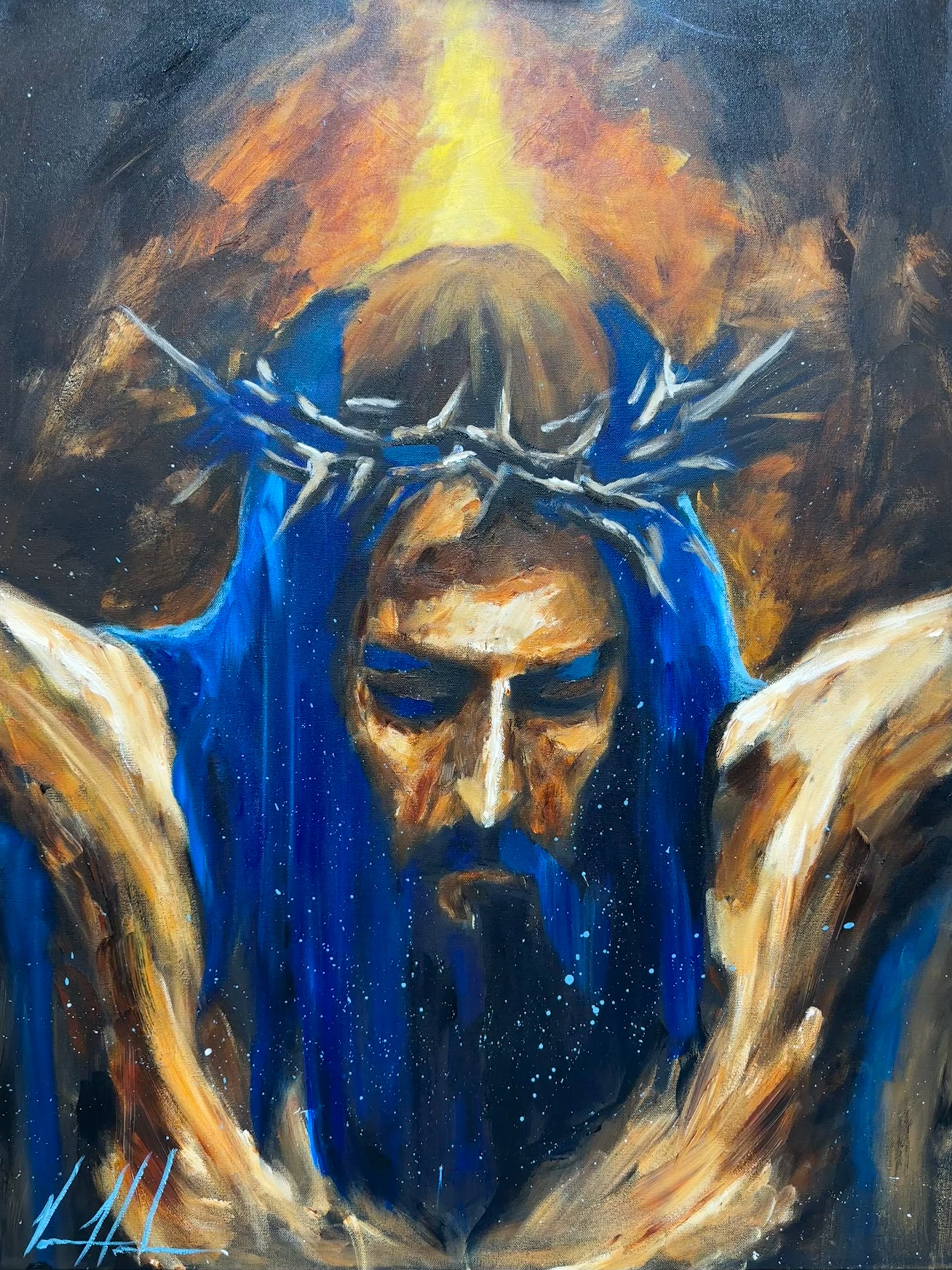 Yahweh is Salvation - 30”x40” Original Acrylic Painting