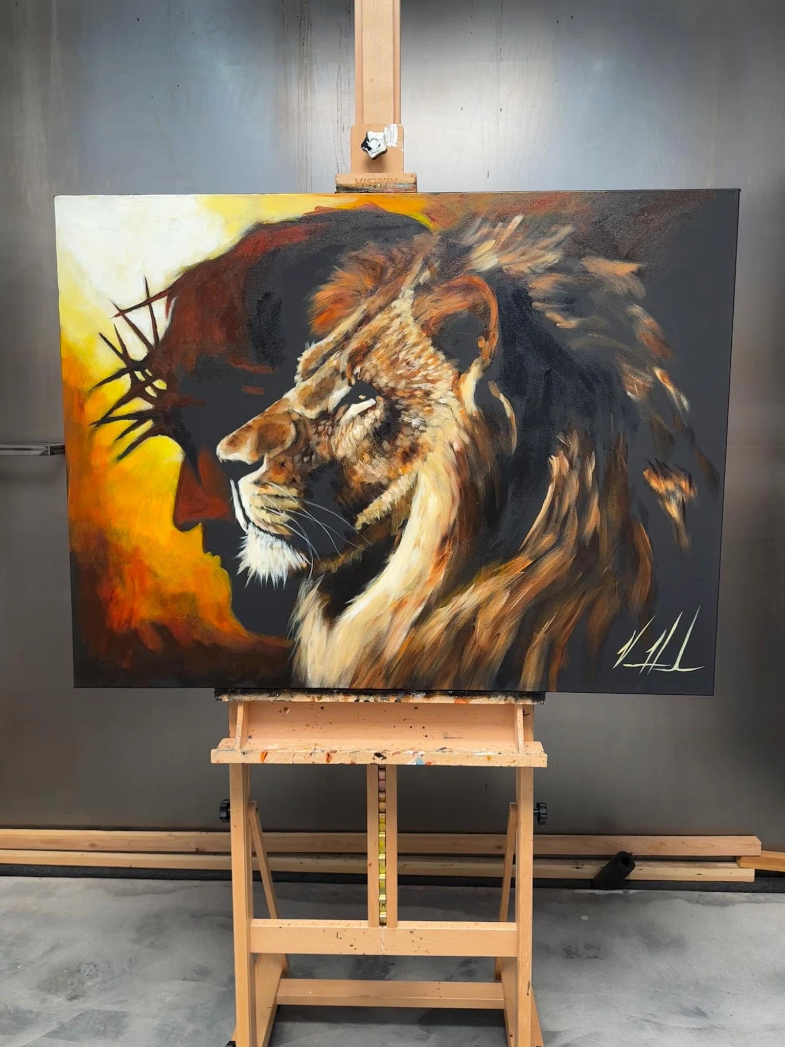 The Lion of Judah - 30”x40” Original Acrylic Painting