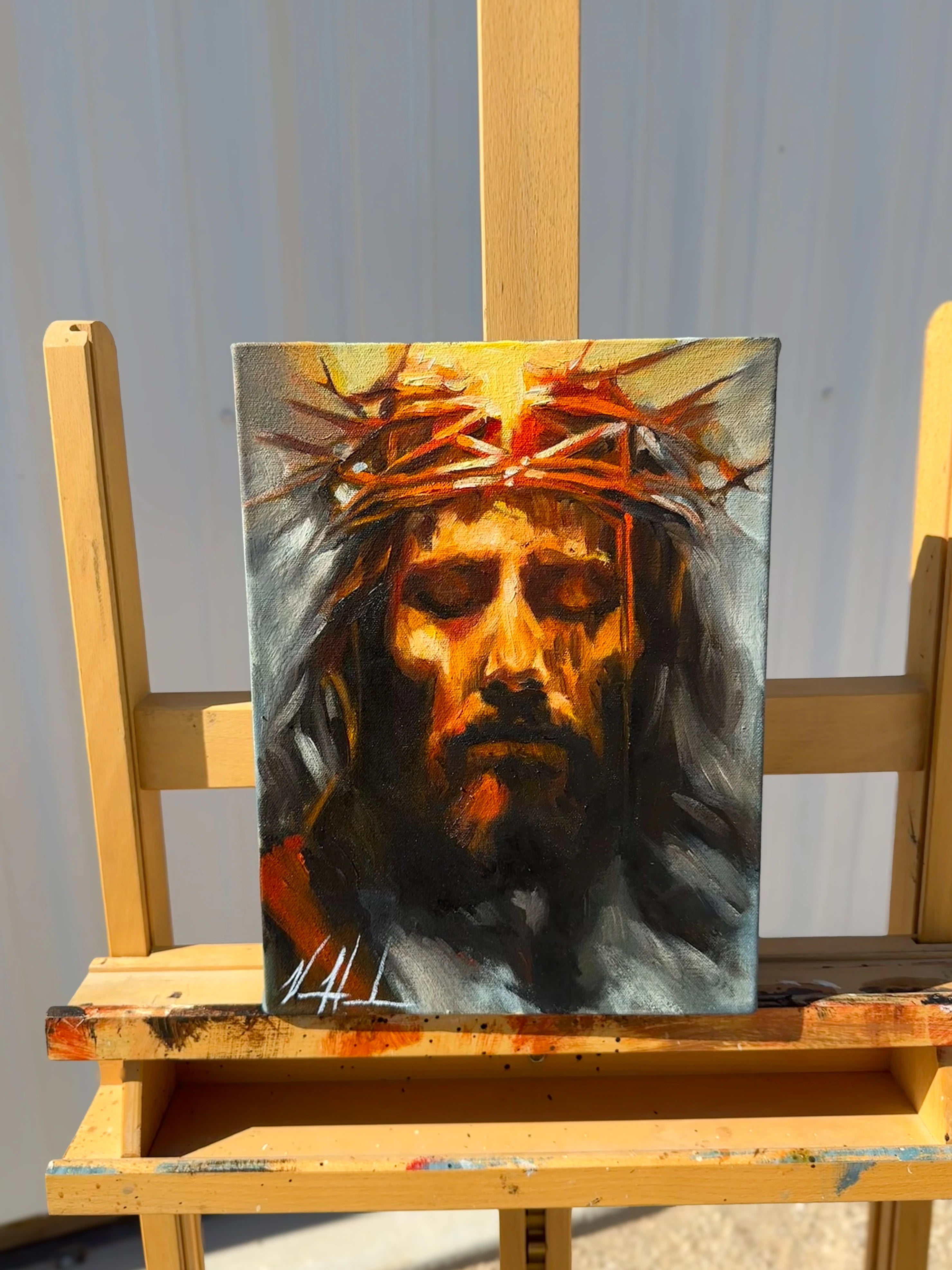Light of My Salvation - 9”x12” Original Oil Painting Original Painting Vanessa Horabuena