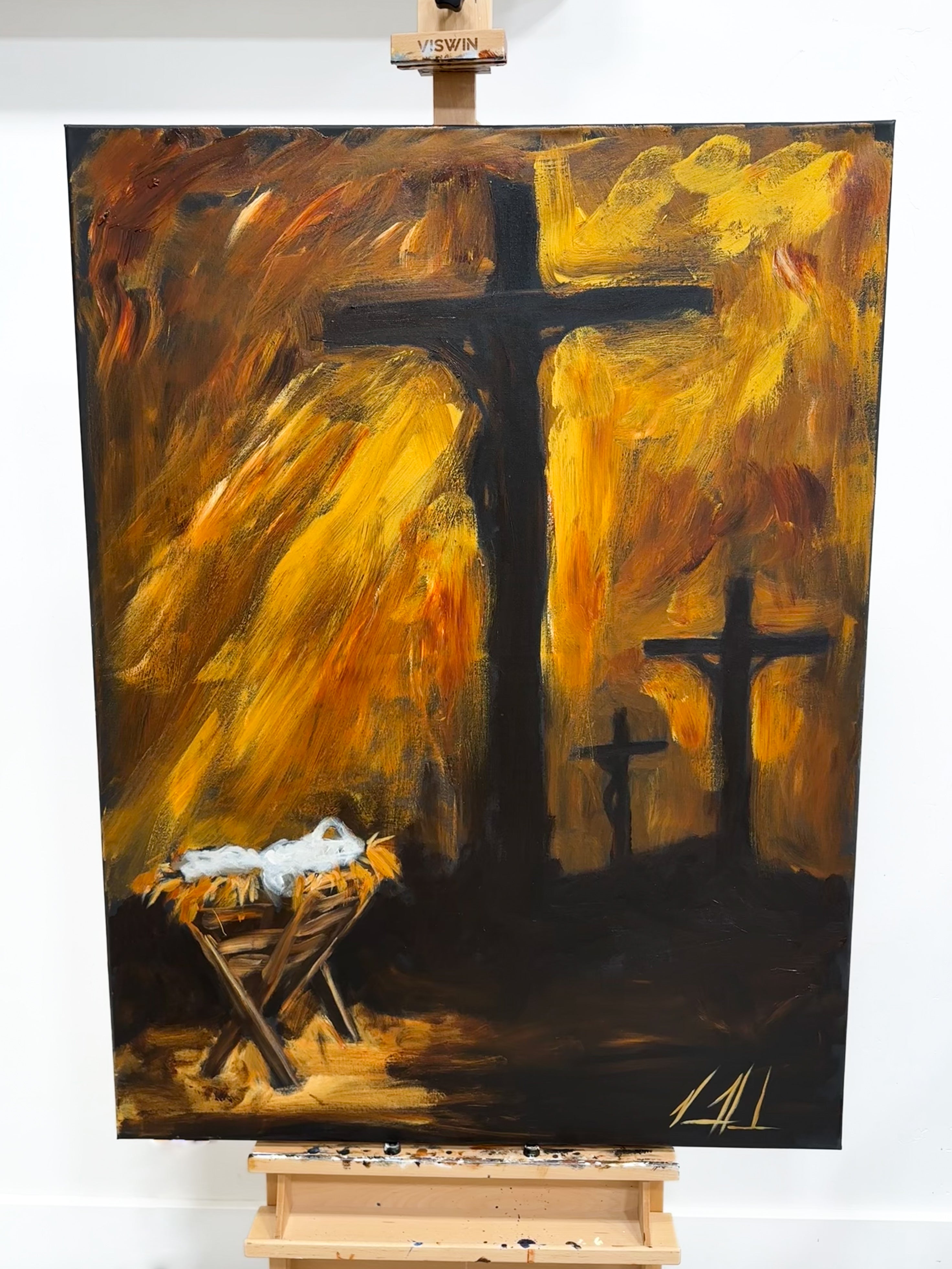 Born for Glory - 36”x48” Original Acrylic Painting Original Painting Vanessa Horabuena