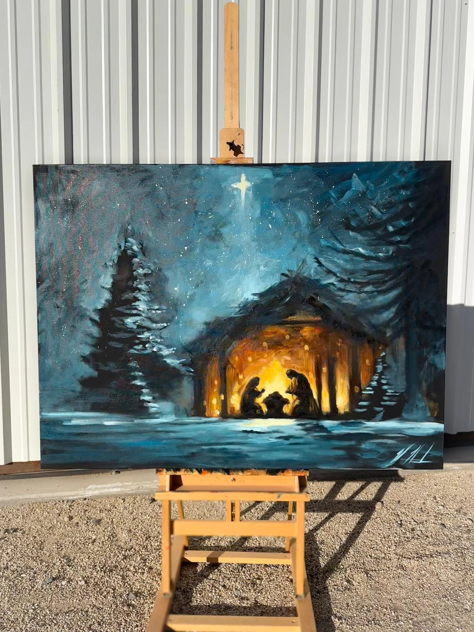 O Holy Night - 36”x48” Original Acrylic Painting